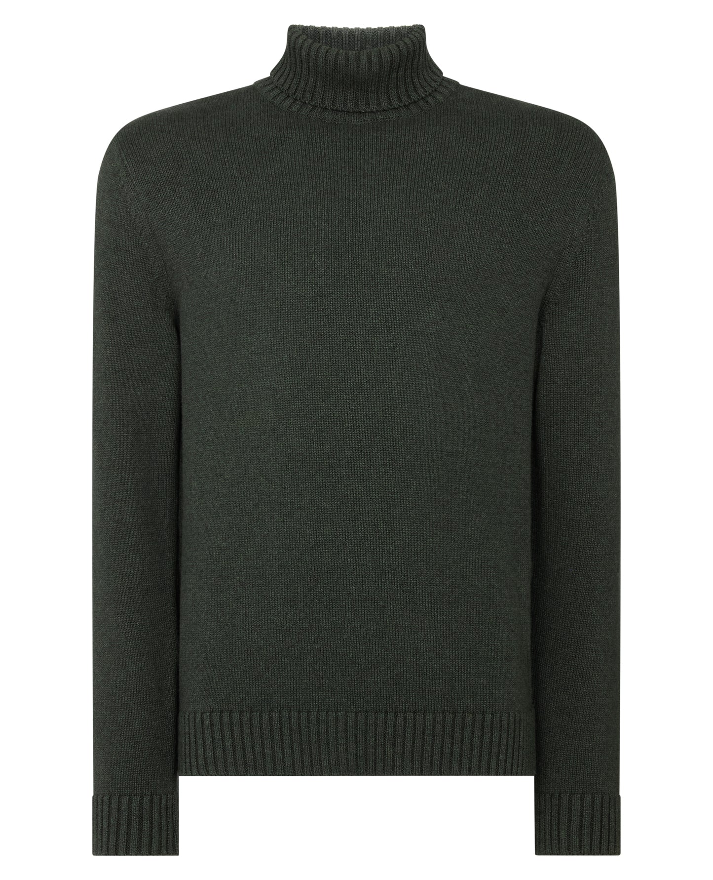 Roll Neck Cotton Knit Sweater