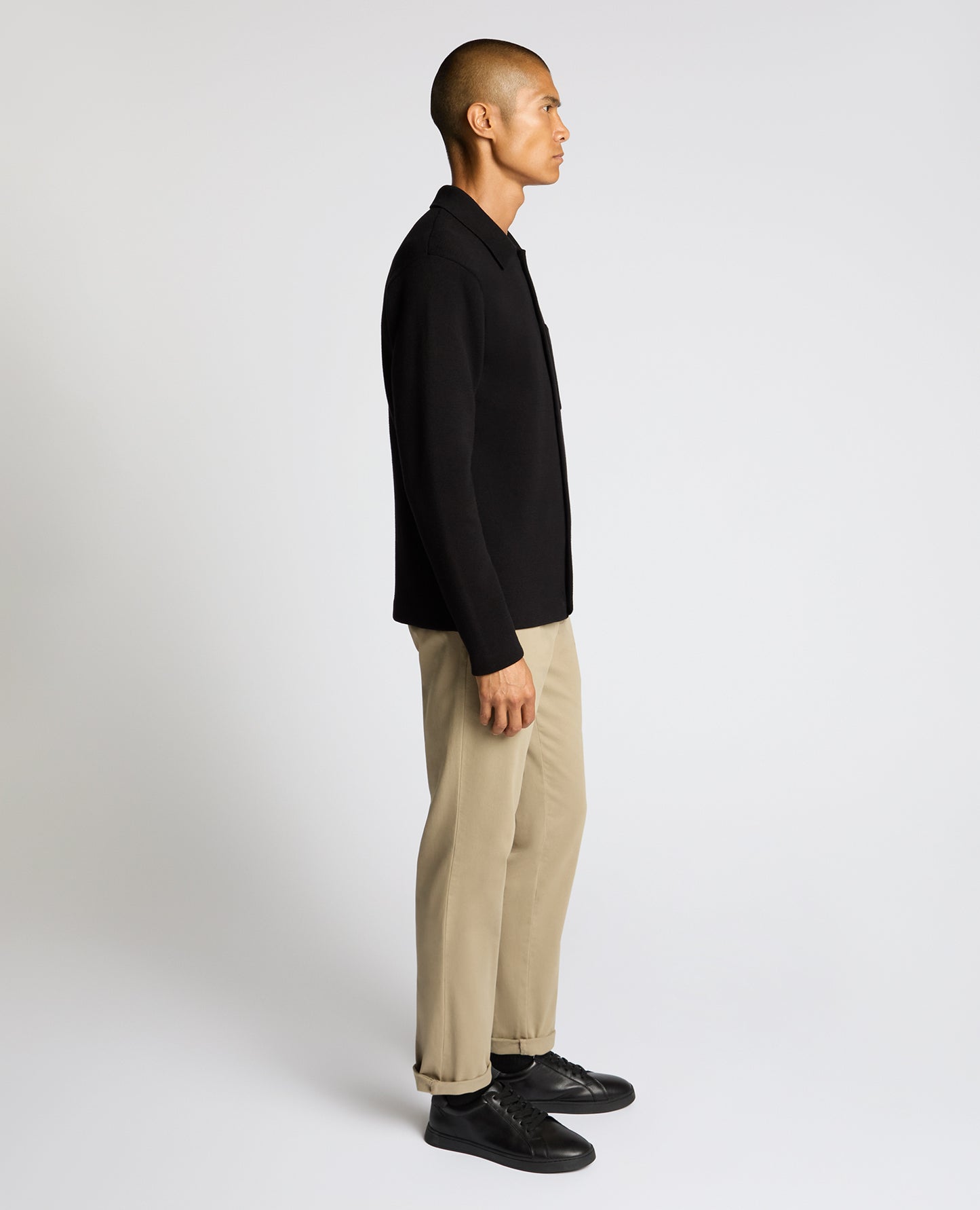 Button-Up Cotton Cardigan