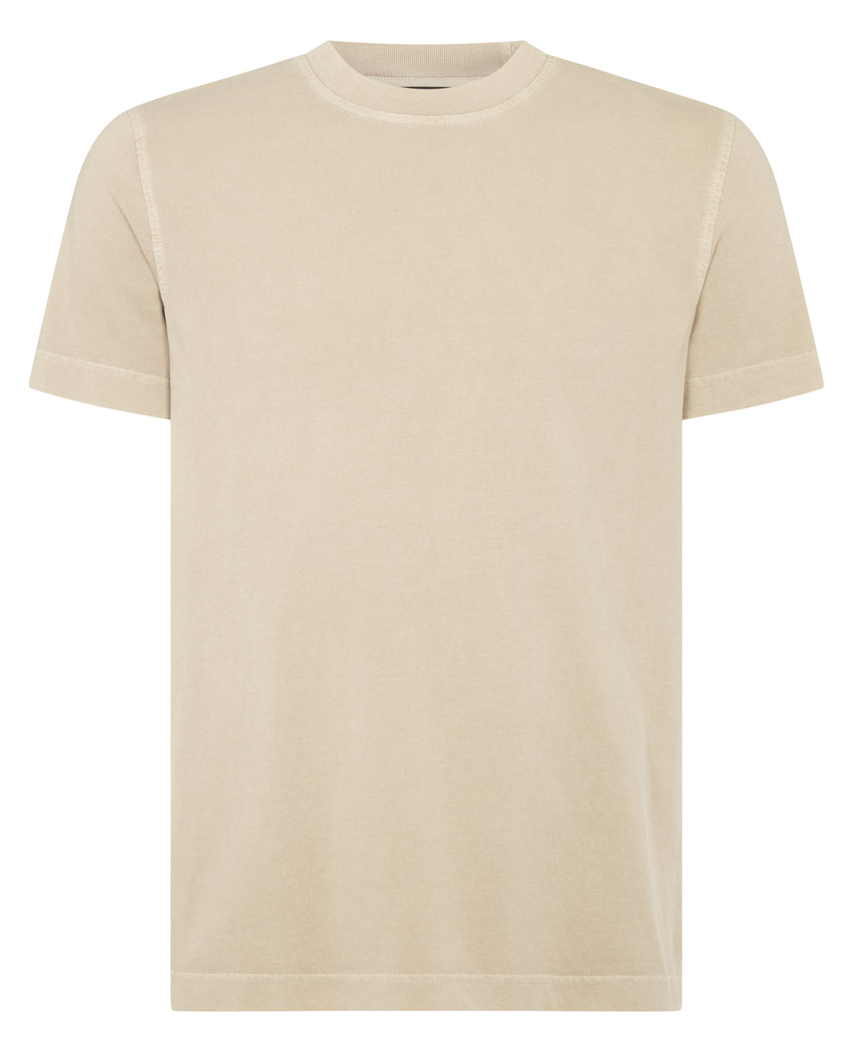Man wearing a sand Relaxed Fit Organic Cotton T-Shirt