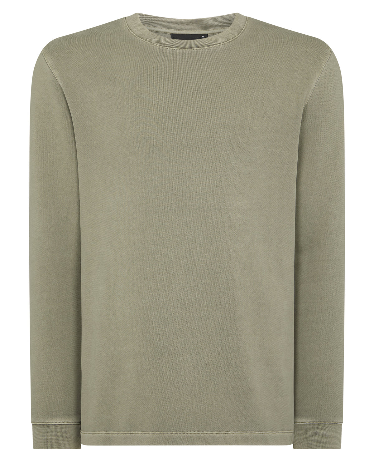 Man wearing a green Crew Neck Jersey Sweatshirt