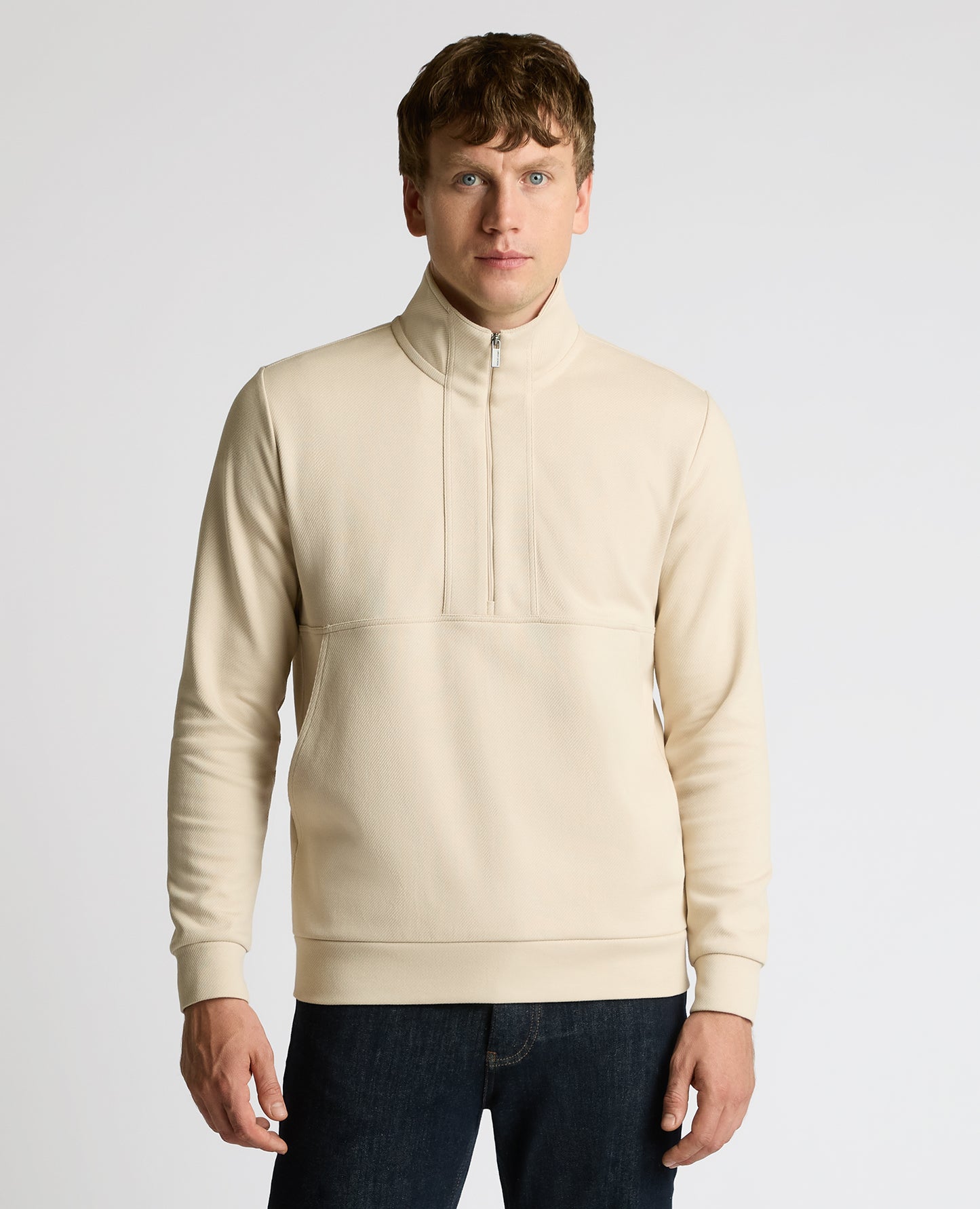 Half-Zip Jersey Sweatshirt