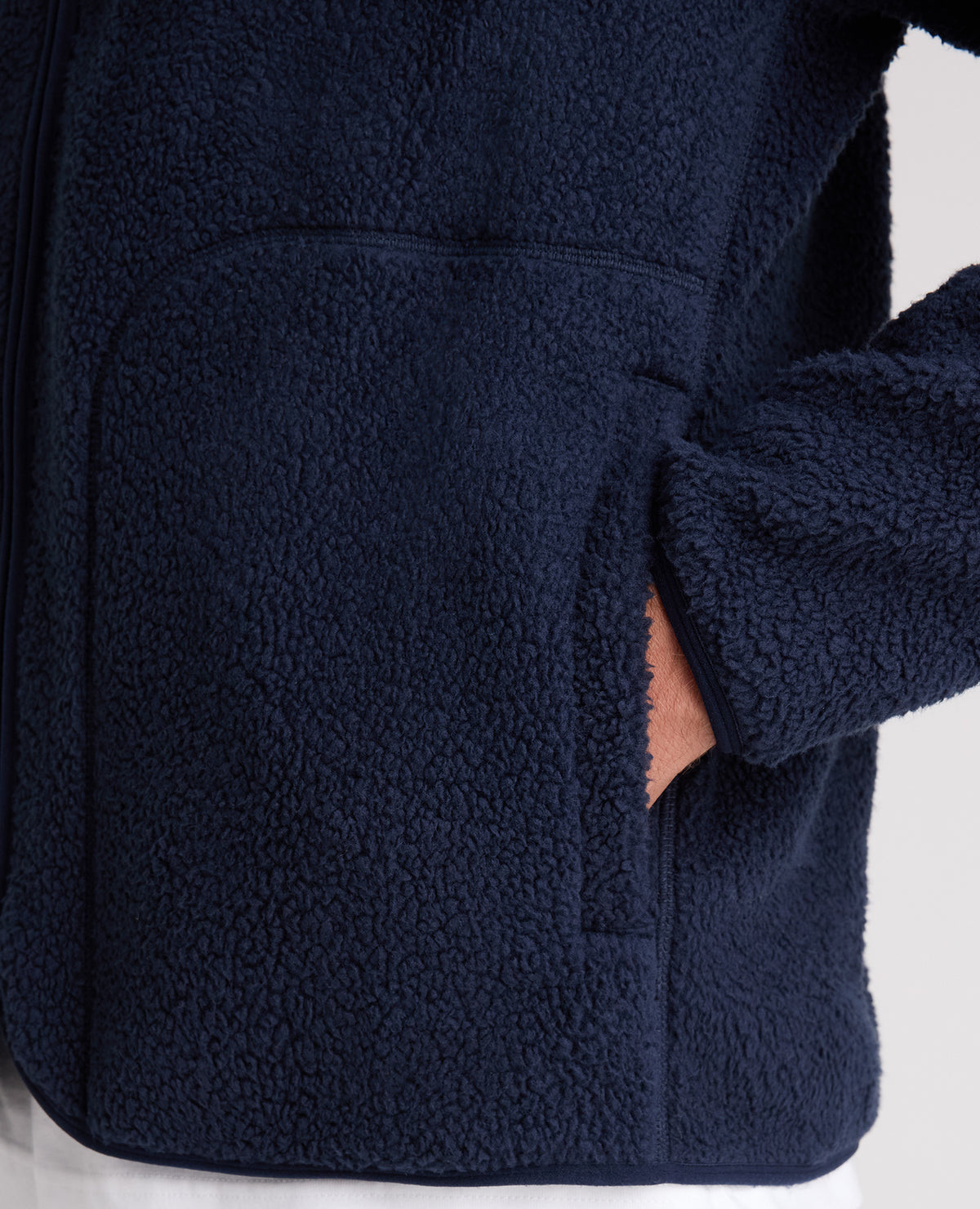 Dark Blue Zip Up Fleece