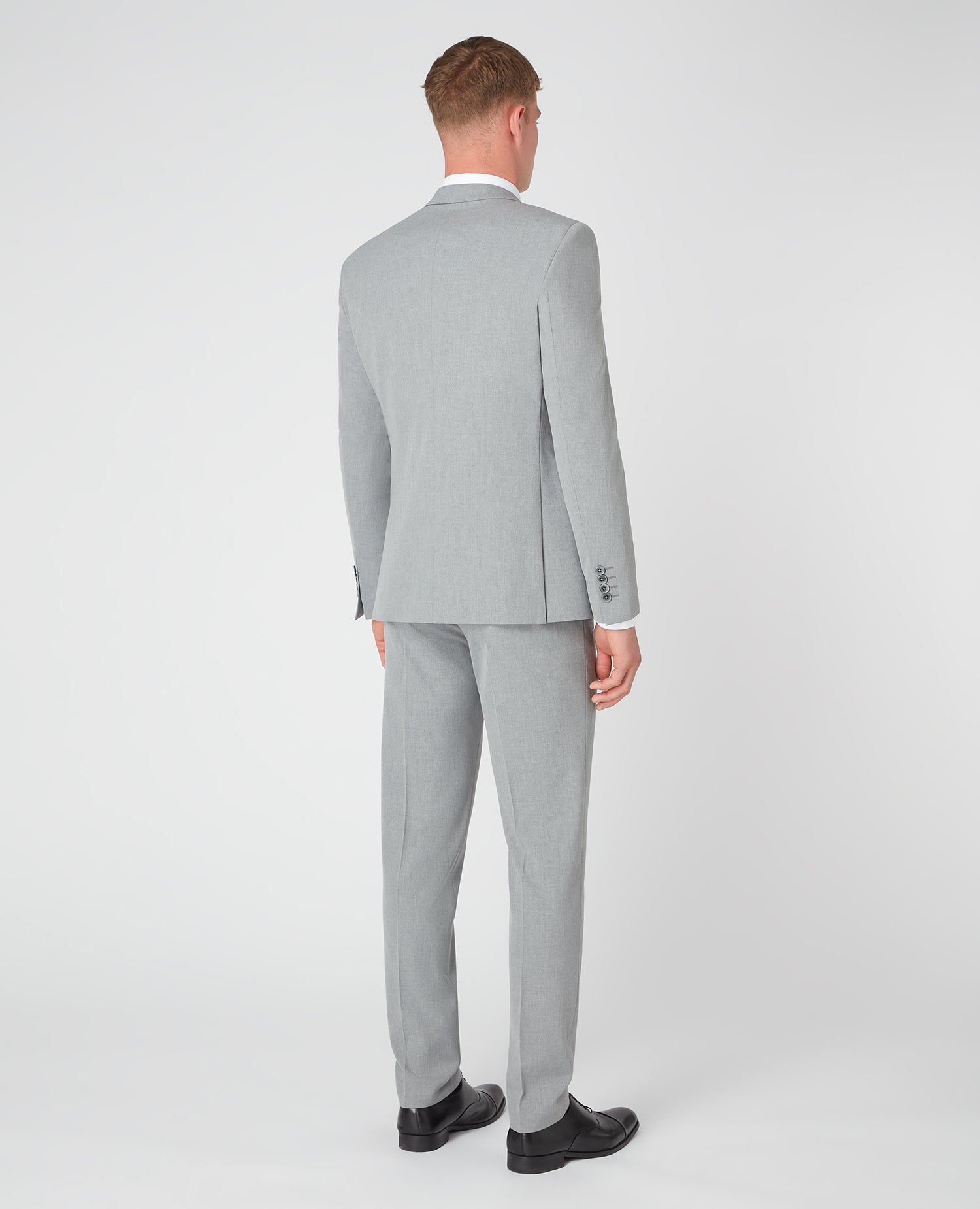 Man wearing a grey X-Slim Fit Stretch Mix and Match Suit
