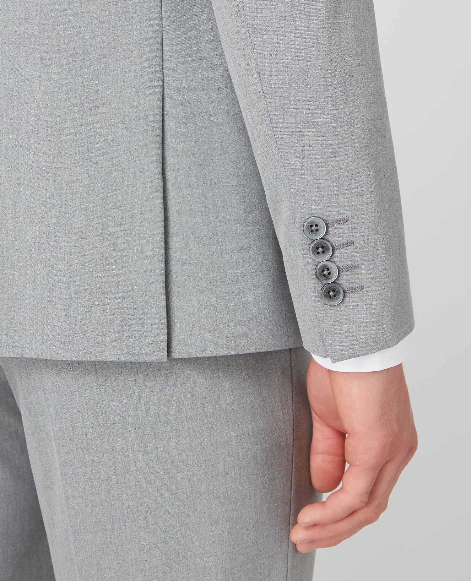 Man wearing a grey X-Slim Fit Stretch Mix and Match Suit