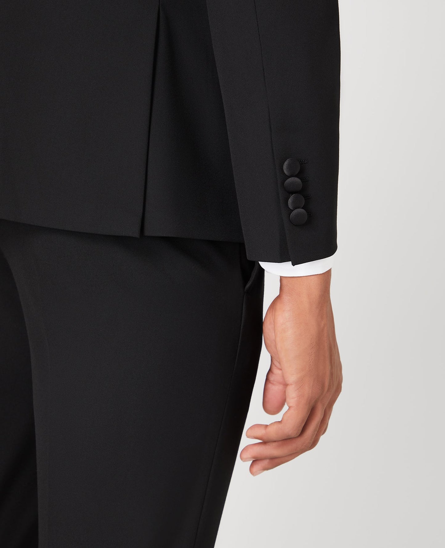 Man wearing a black MiX and Match Suit Jacket