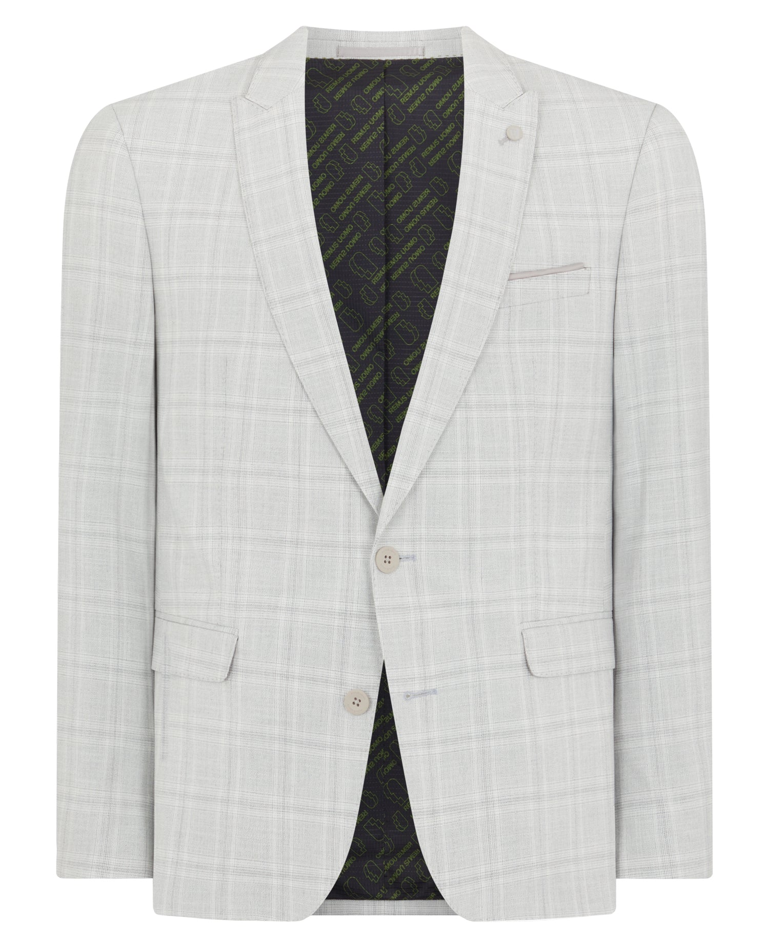 Man wearing a grey Slim Fit Stretch Suit