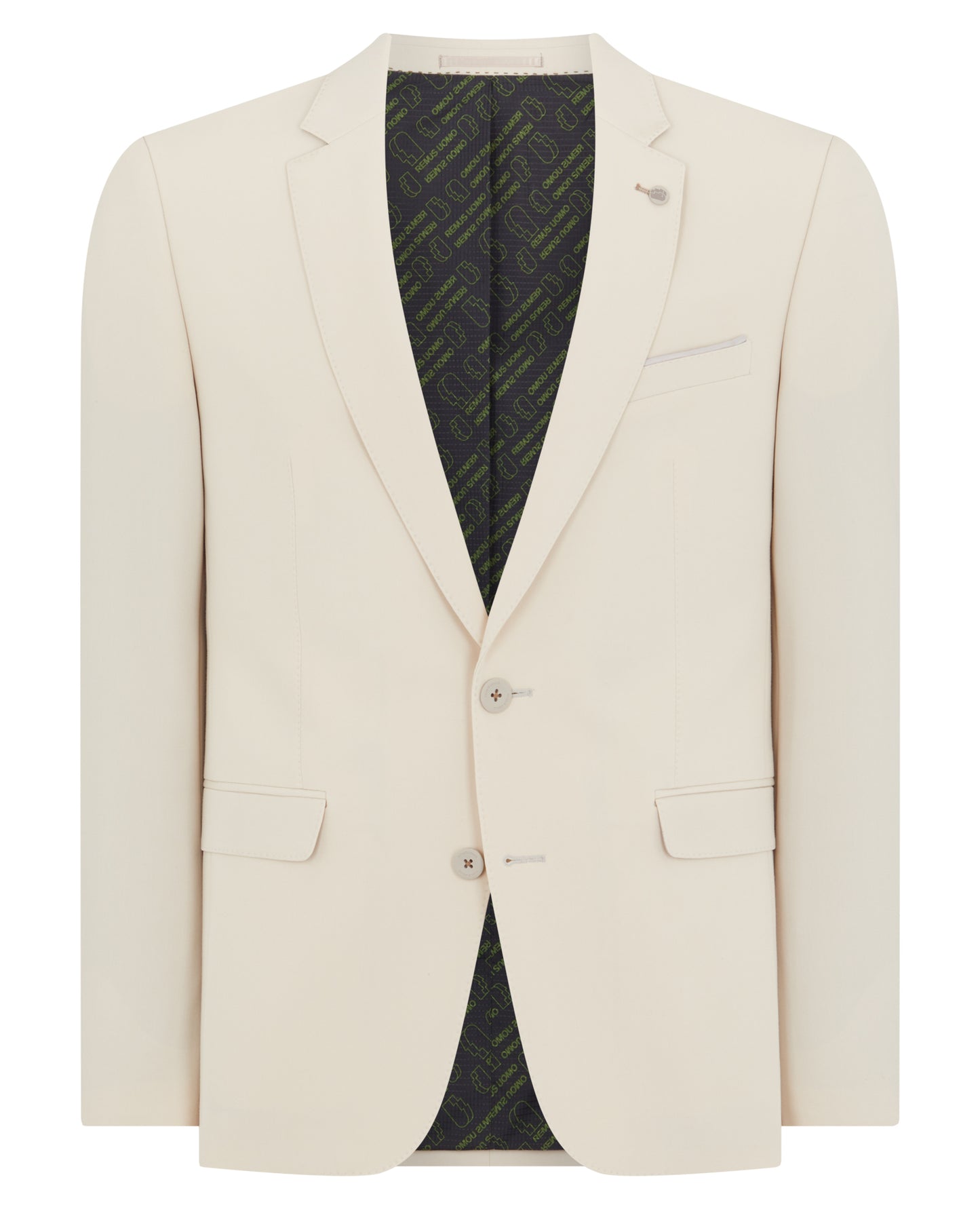 Man wearing a sand Slim Fit Mix and Match Suit