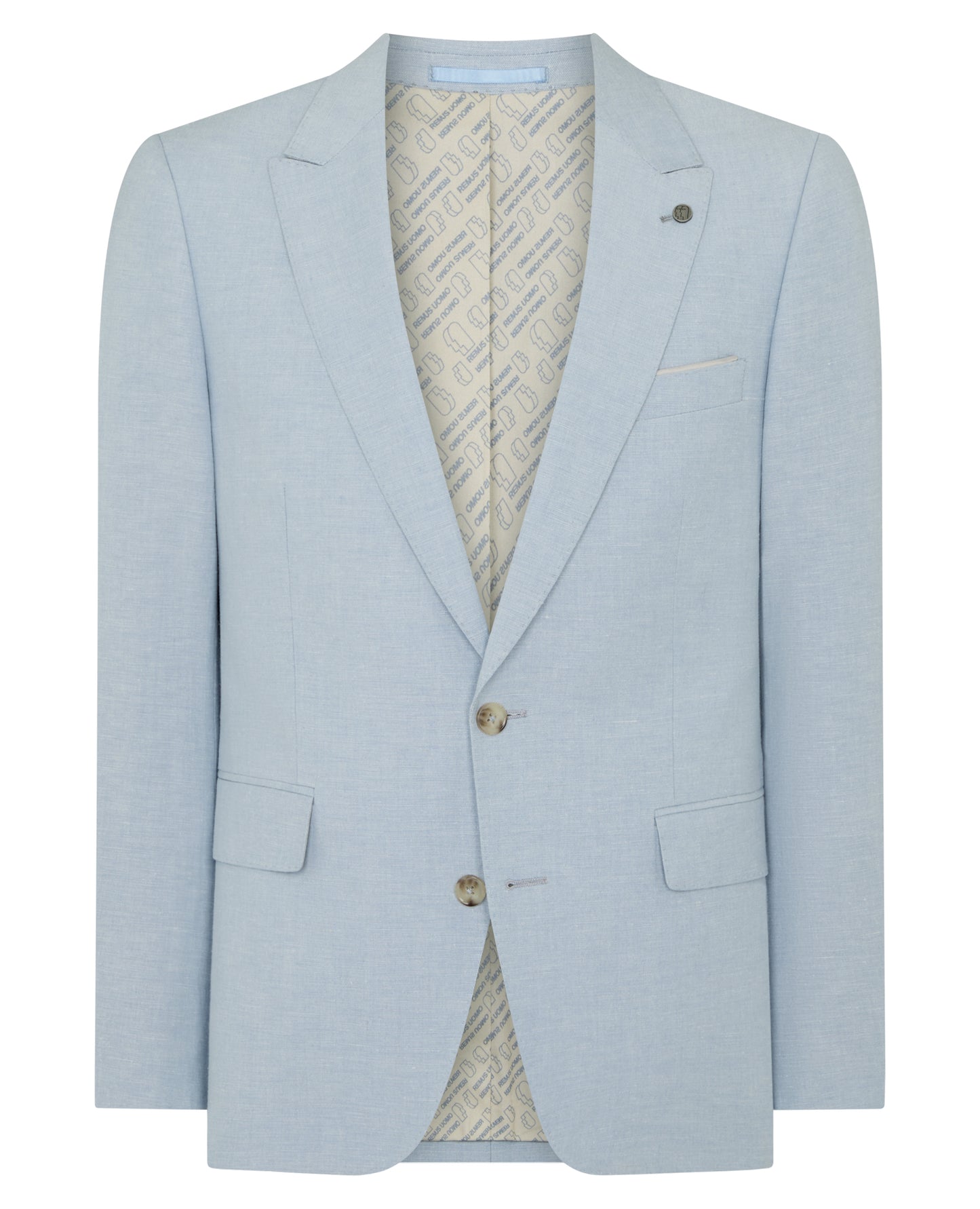 Tapered Fit Linen-Blend Suit