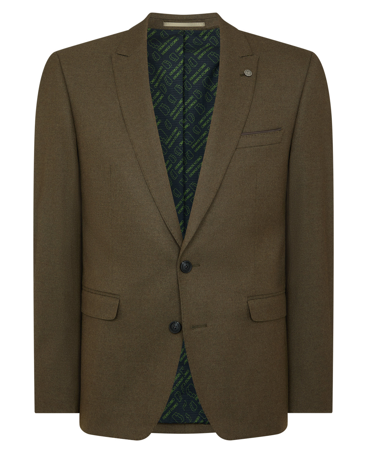 Man wearing a green Slim Fit Monza Jacket