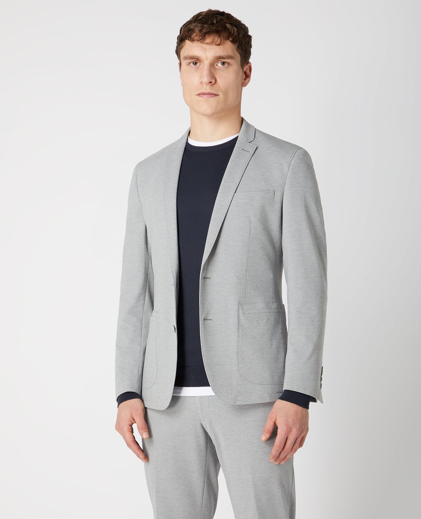 Slim Fit Cotton-Blend Stretch Jacket