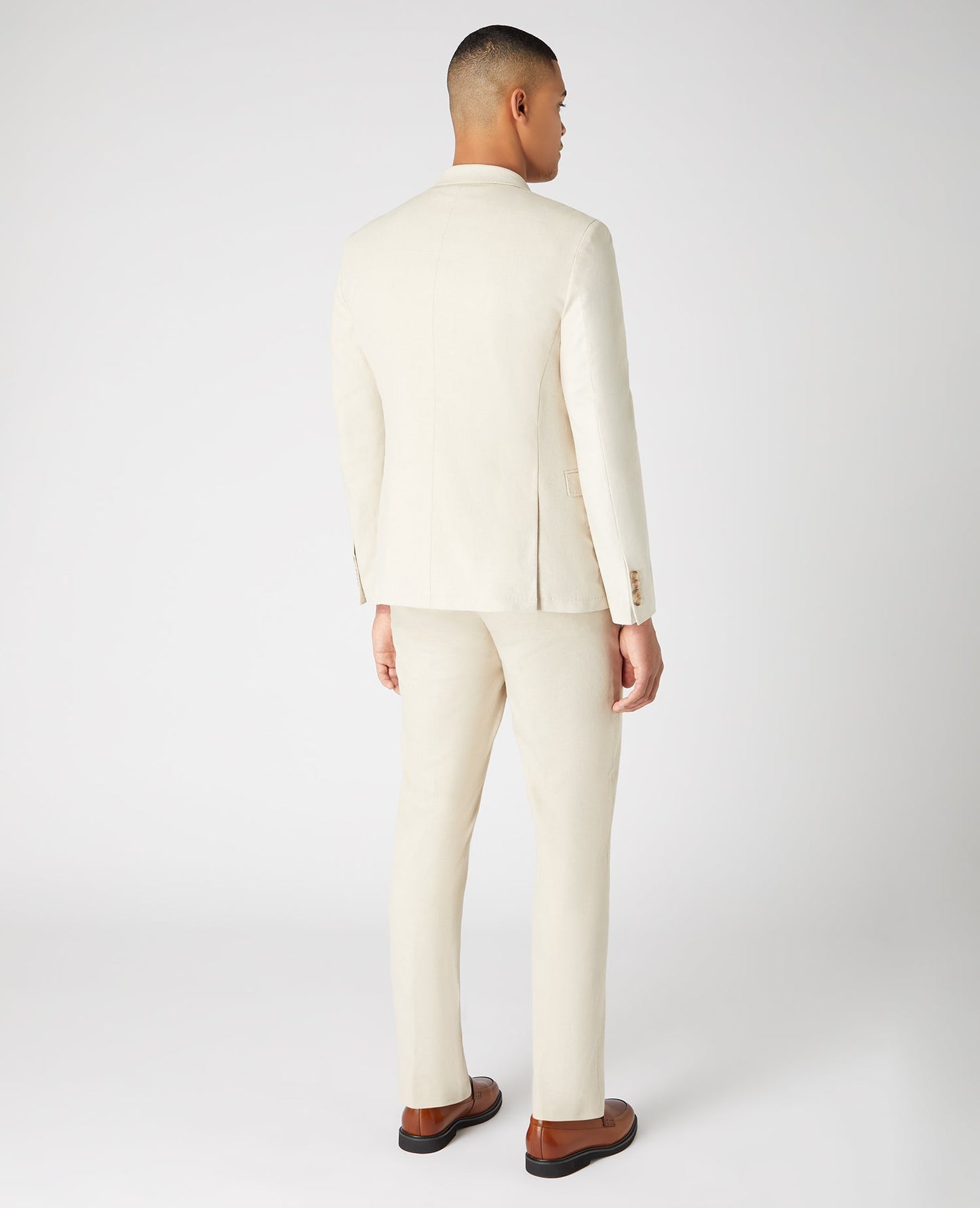 Slim Fit Cotton-Linen Jacket