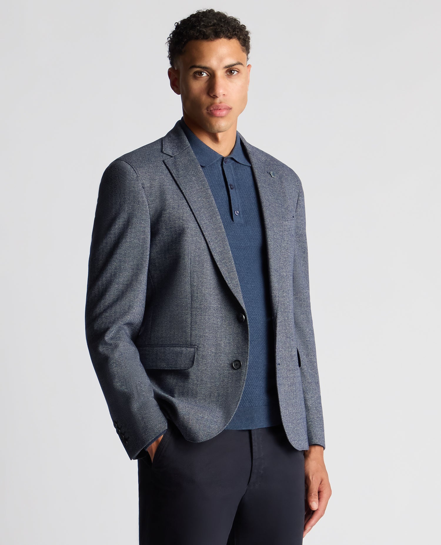 Slim Fit Stretch Jacket – Remus Uomo - Main Image