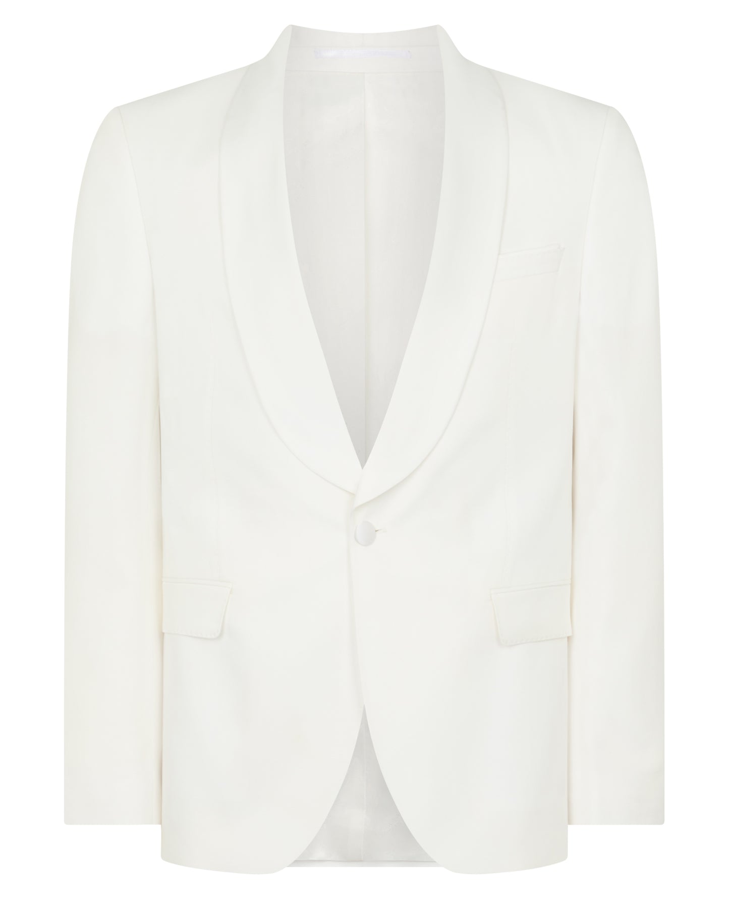 Man wearing a white Slim Fit Dinner Jacket