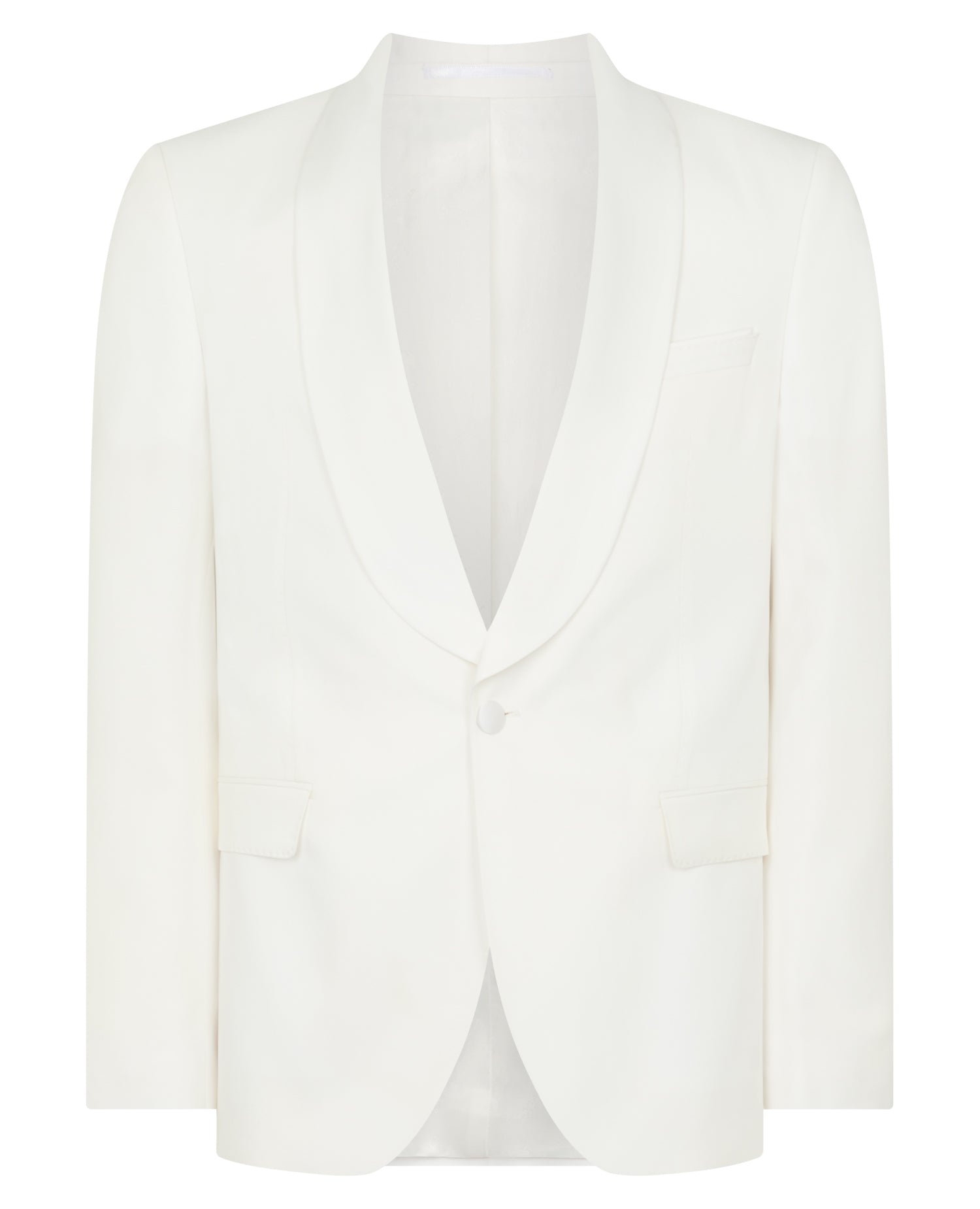 Man wearing a white Slim Fit Dinner Jacket