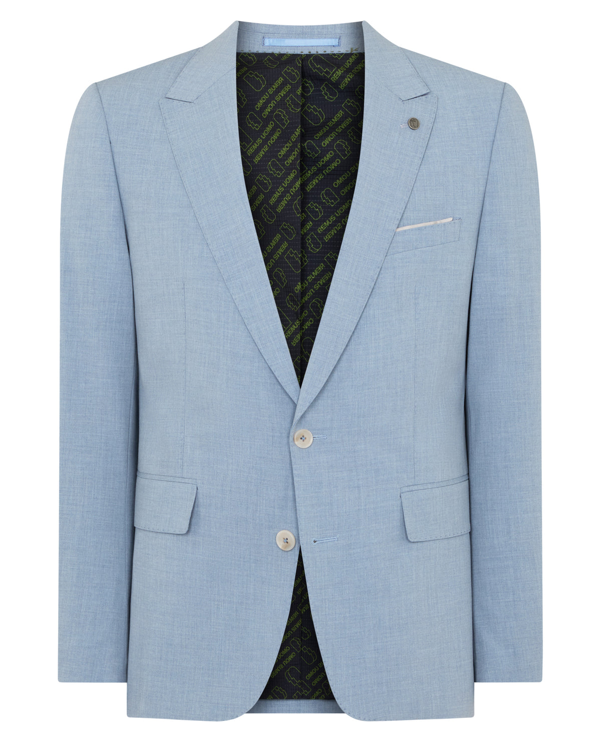 Man wearing a blue jacket