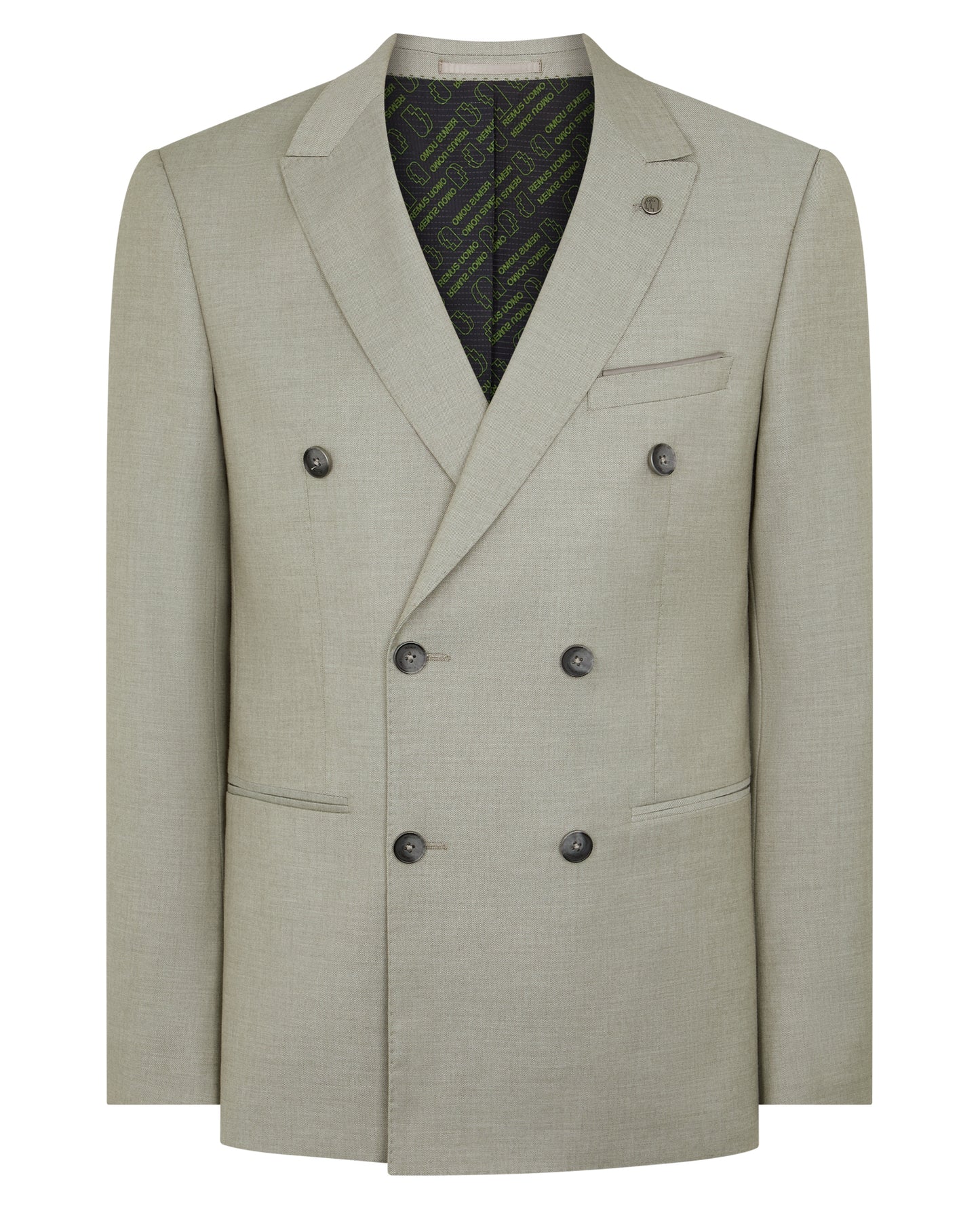 Slim Fit Double-Breasted Stretch Suit