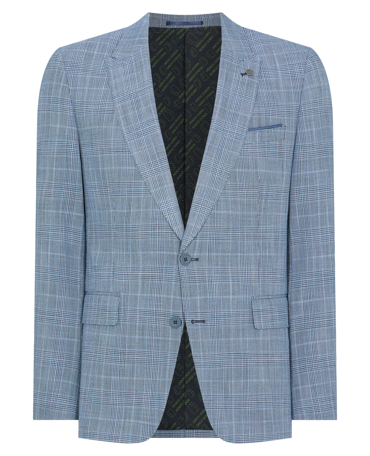 Man wearing a blue jacket