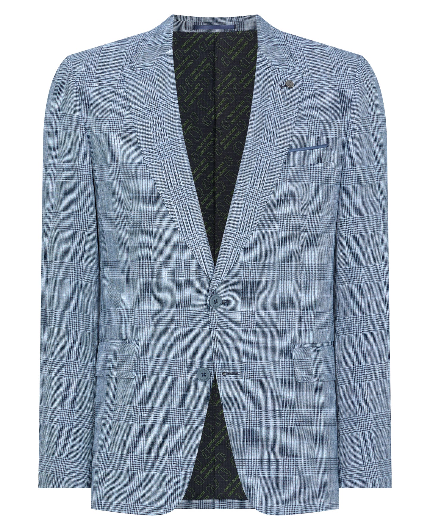 Man wearing a blue jacket
