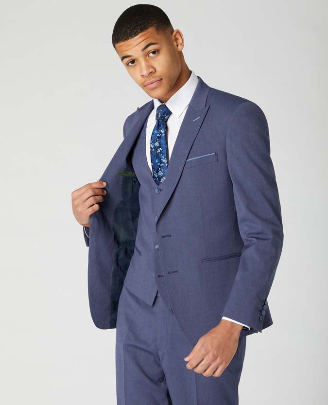 Slim Fit 3 Piece Stretch Suit