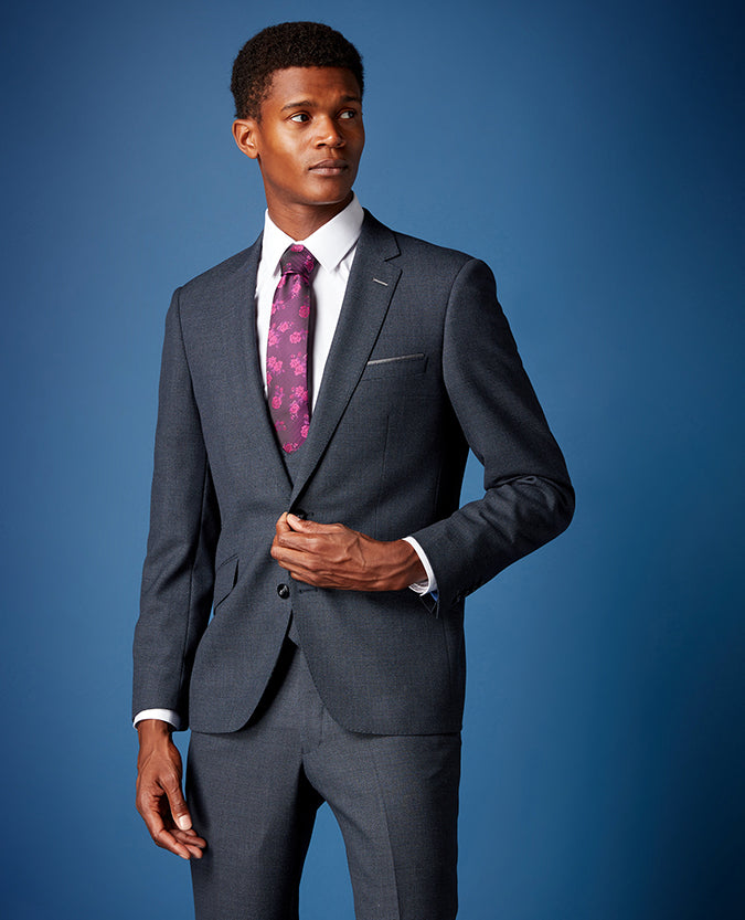 Tapered Fit Wool-Rich Mix and Match Suit