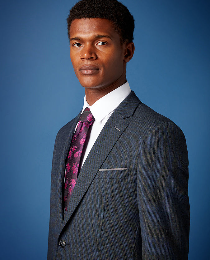 Tapered Fit Wool-Rich Mix and Match Suit