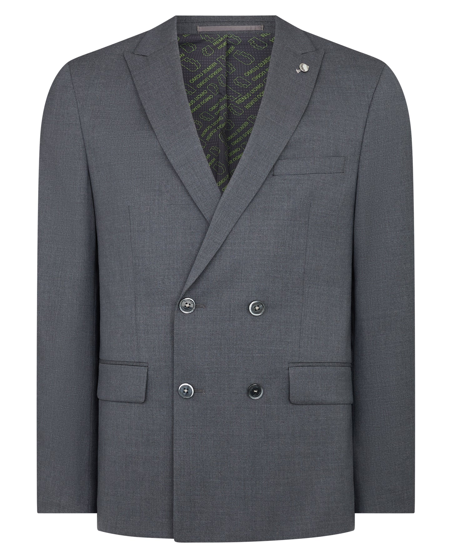 Man wearing a grey Slim Fit Wool-Rich Mix and Match Suit