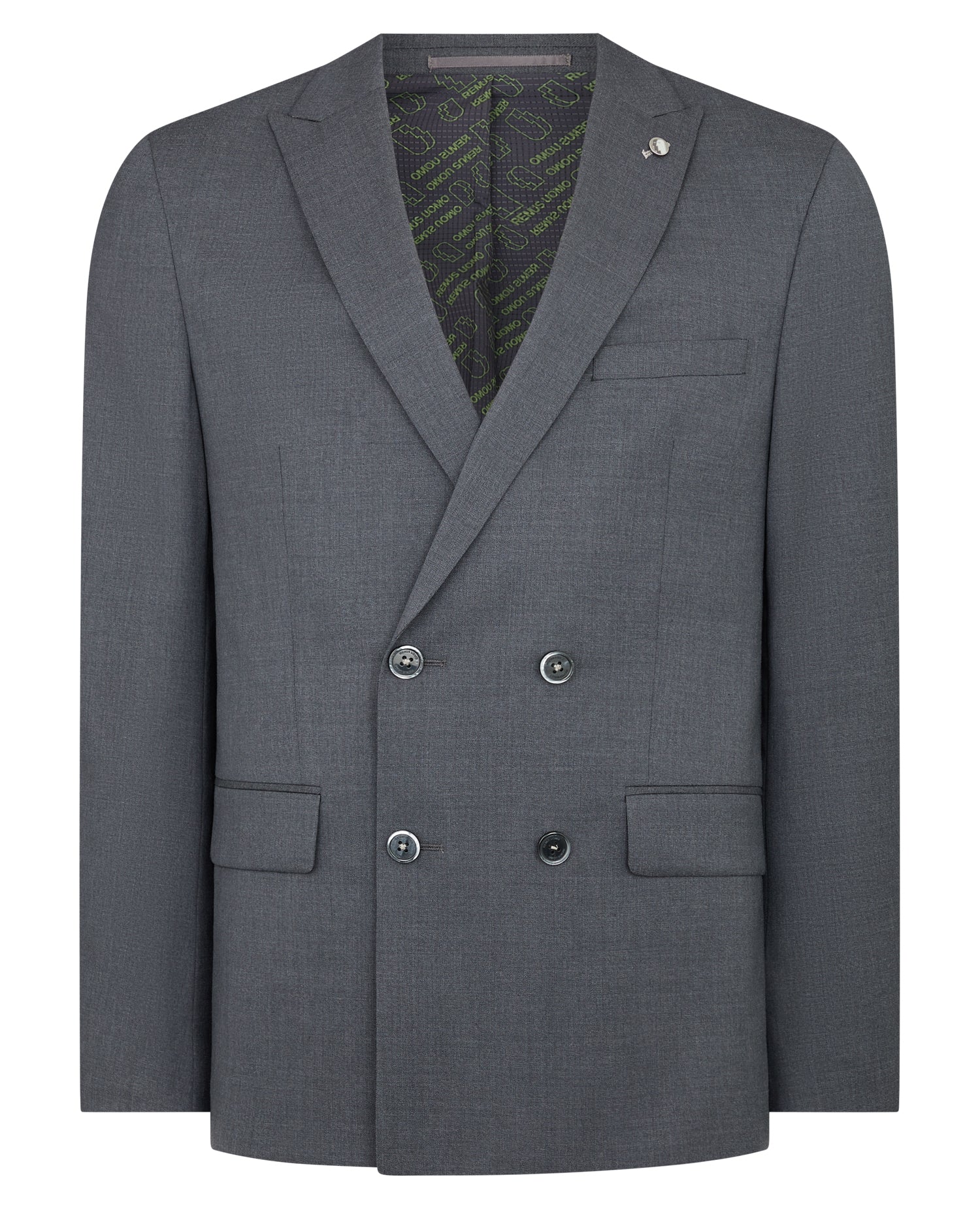Man wearing a grey Slim Fit Wool-Rich Mix and Match Suit
