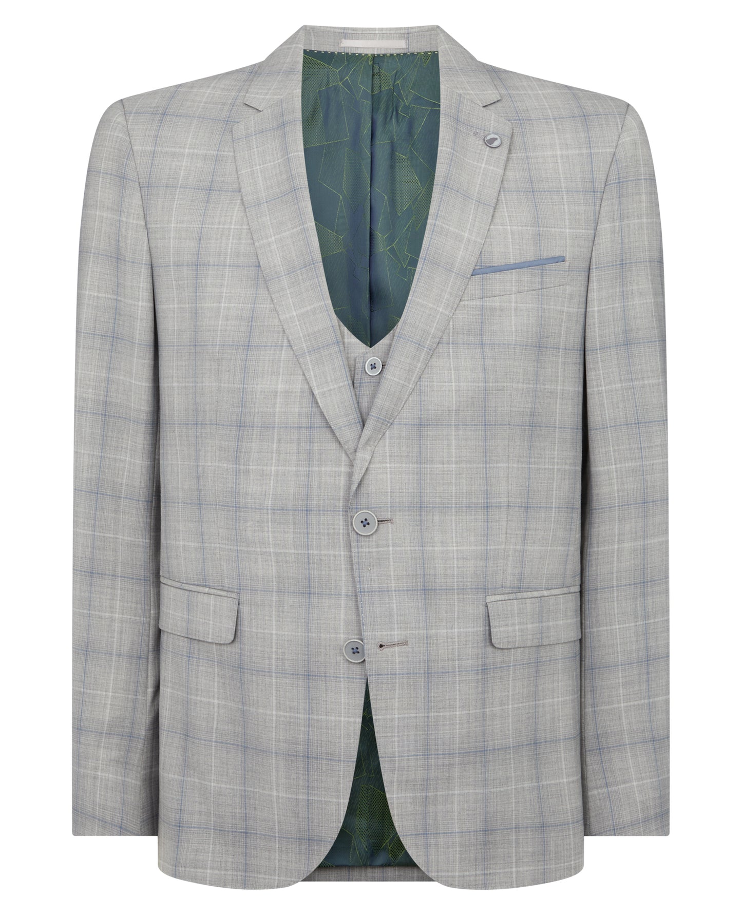 Man wearing a grey Slim Fit Mix and Match Suit