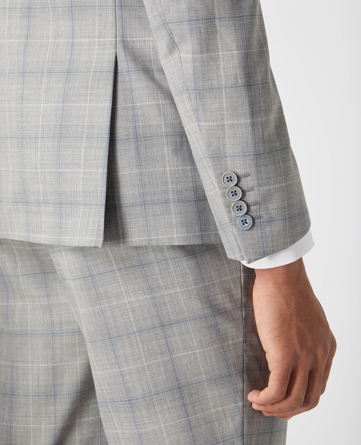 Man wearing a grey Slim Fit Mix and Match Suit