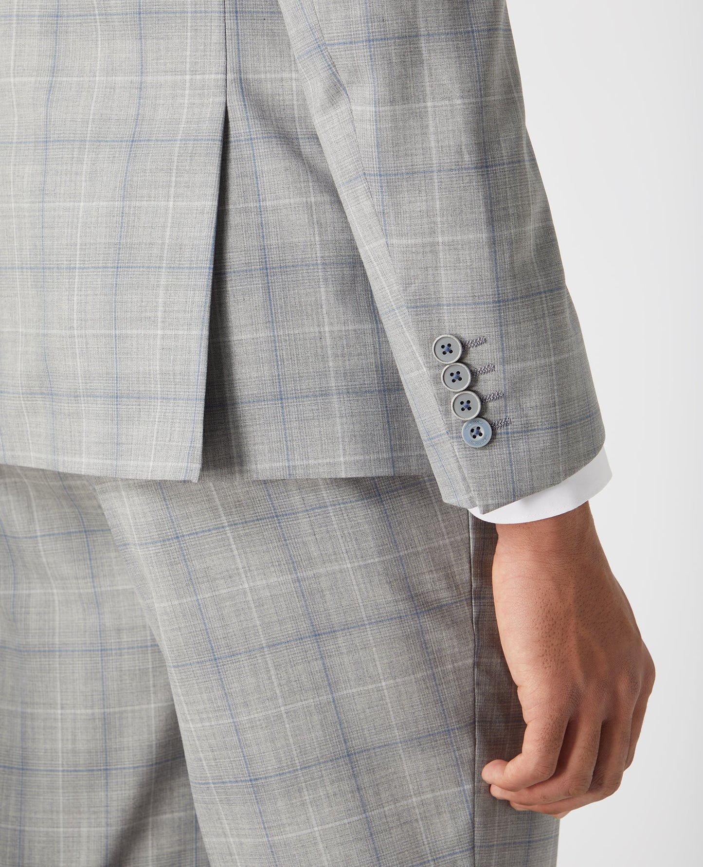 Man wearing a grey Slim Fit Mix and Match Suit