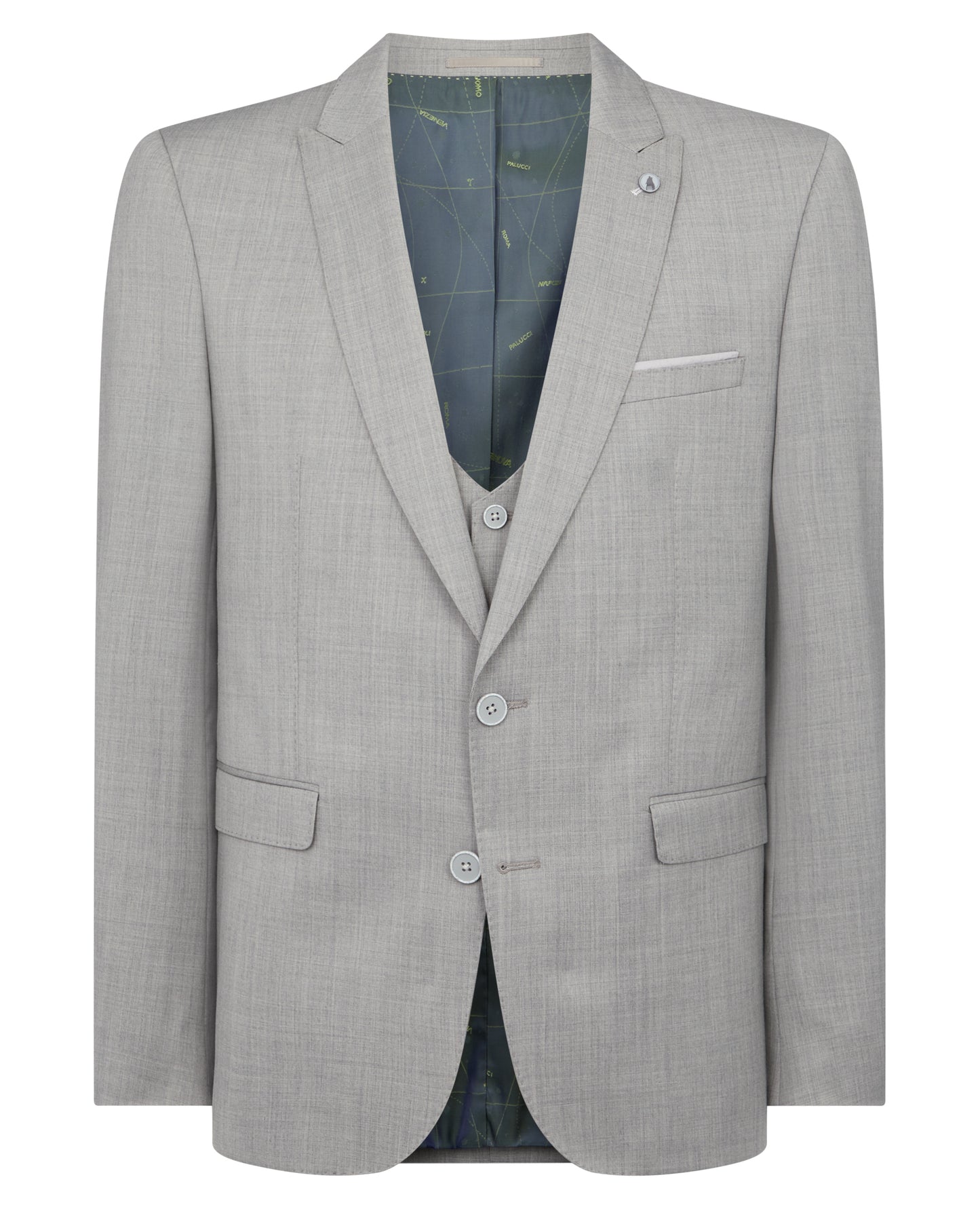 Man wearing a grey Slim Fit Mix and Match Suit