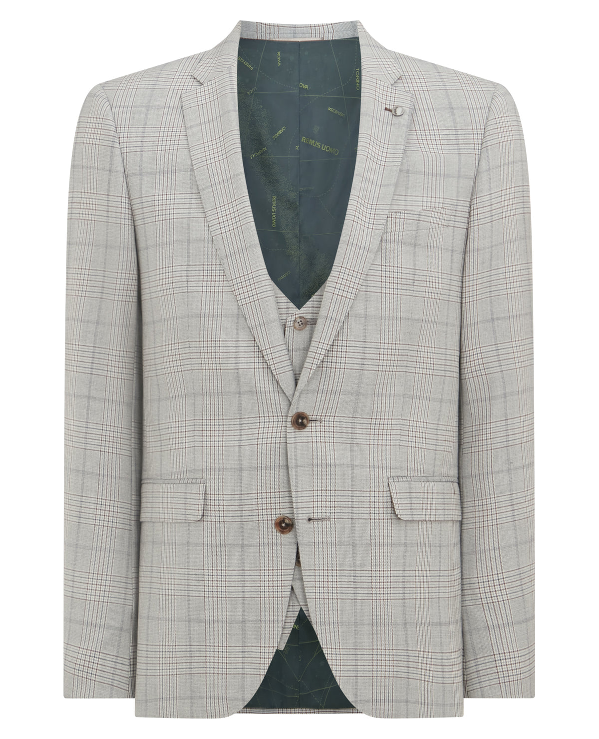 Man wearing a grey X-Slim Mix and Match Suit