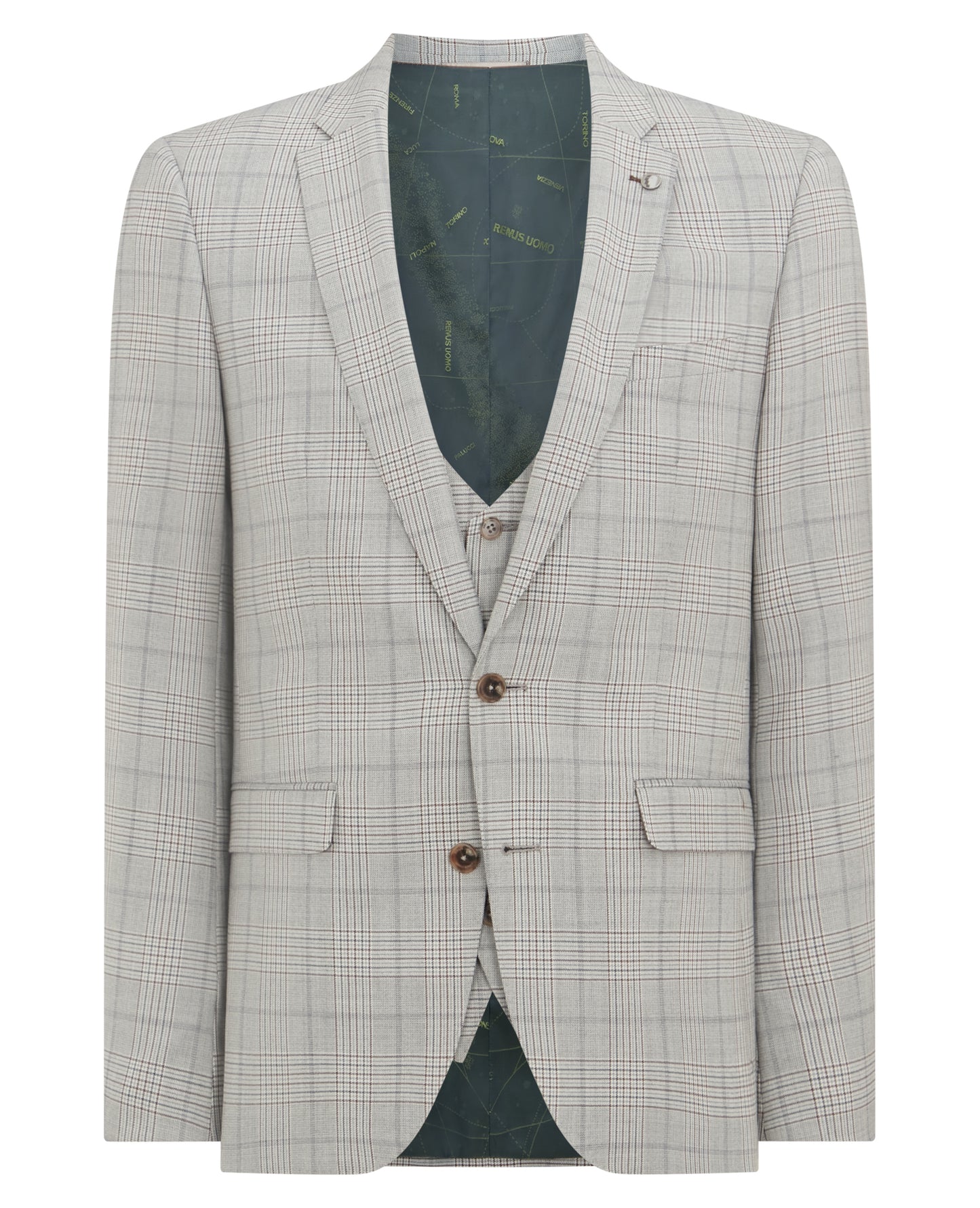 Man wearing a grey X-Slim Mix and Match Suit