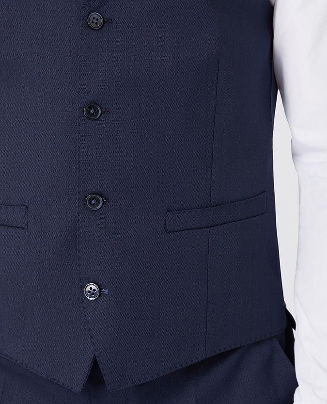 Slim Fit Wool-Blend Stretch Mix and Match Waistcoat