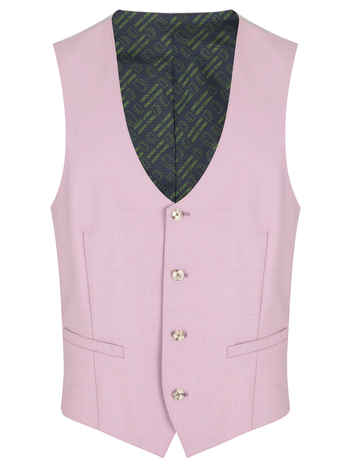 Man wearing a pink suit