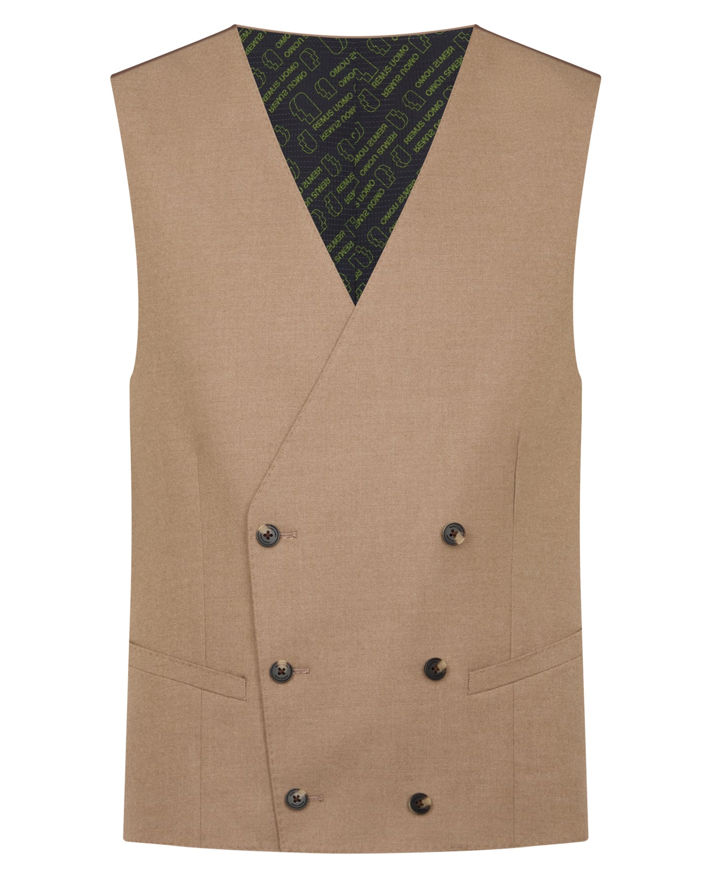Slim fit polyviscose stretch waistcoat