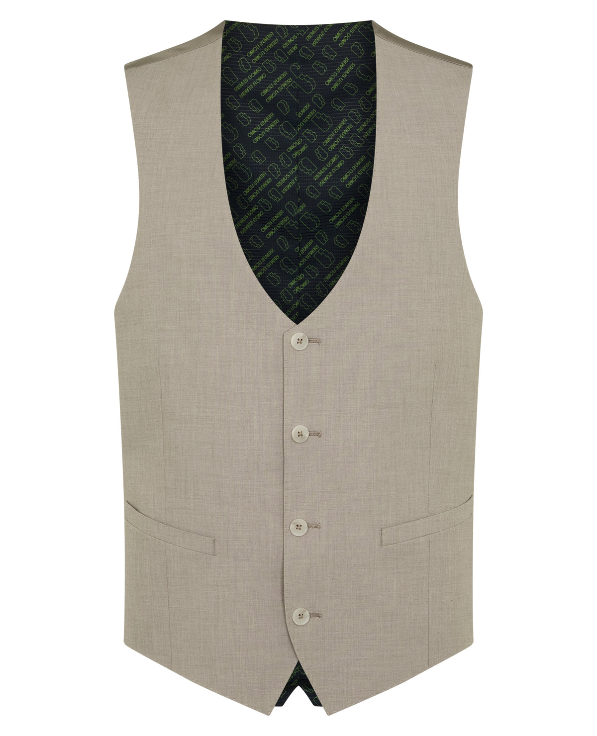 Man wearing a stone suit