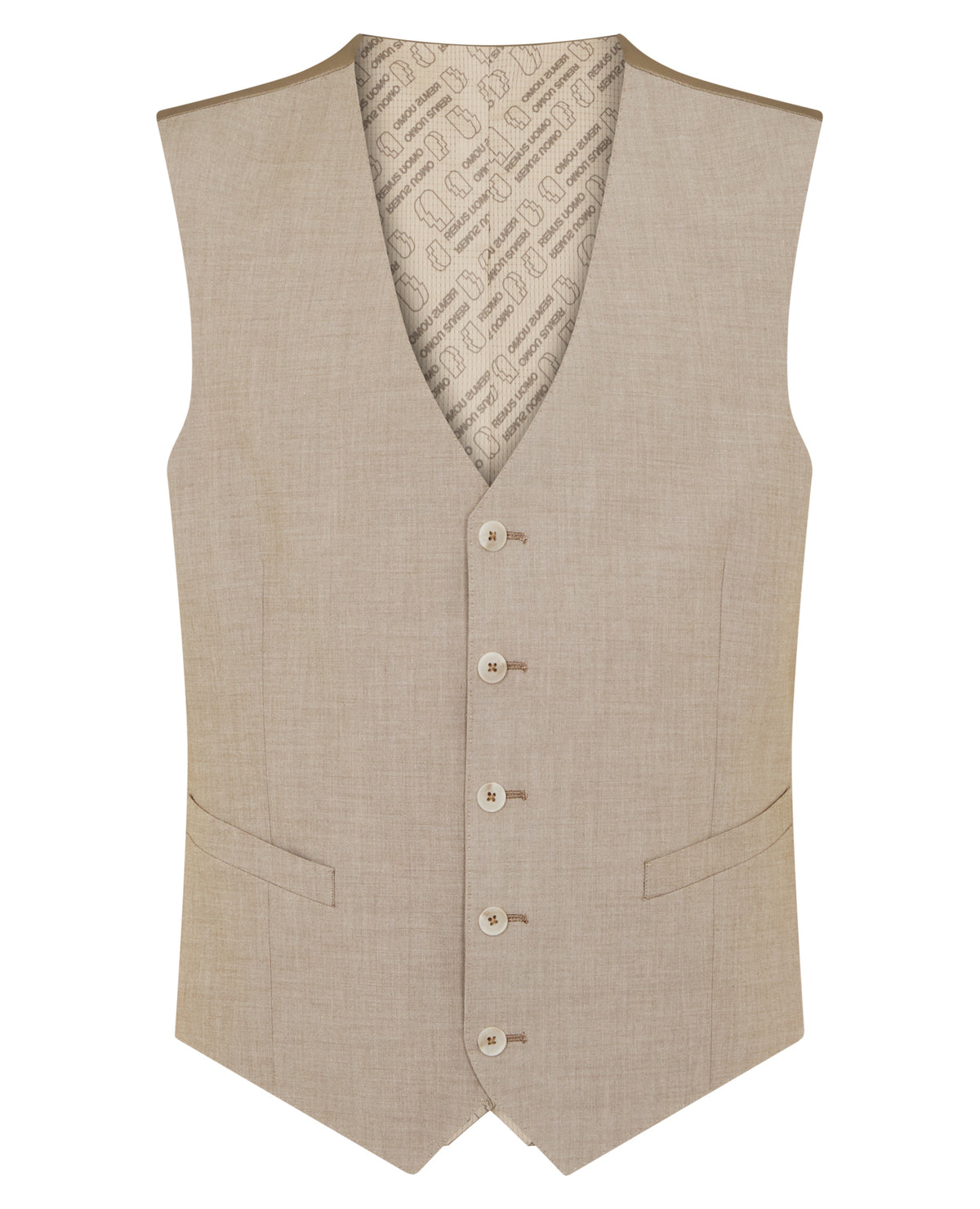 Man wearing a stone suit