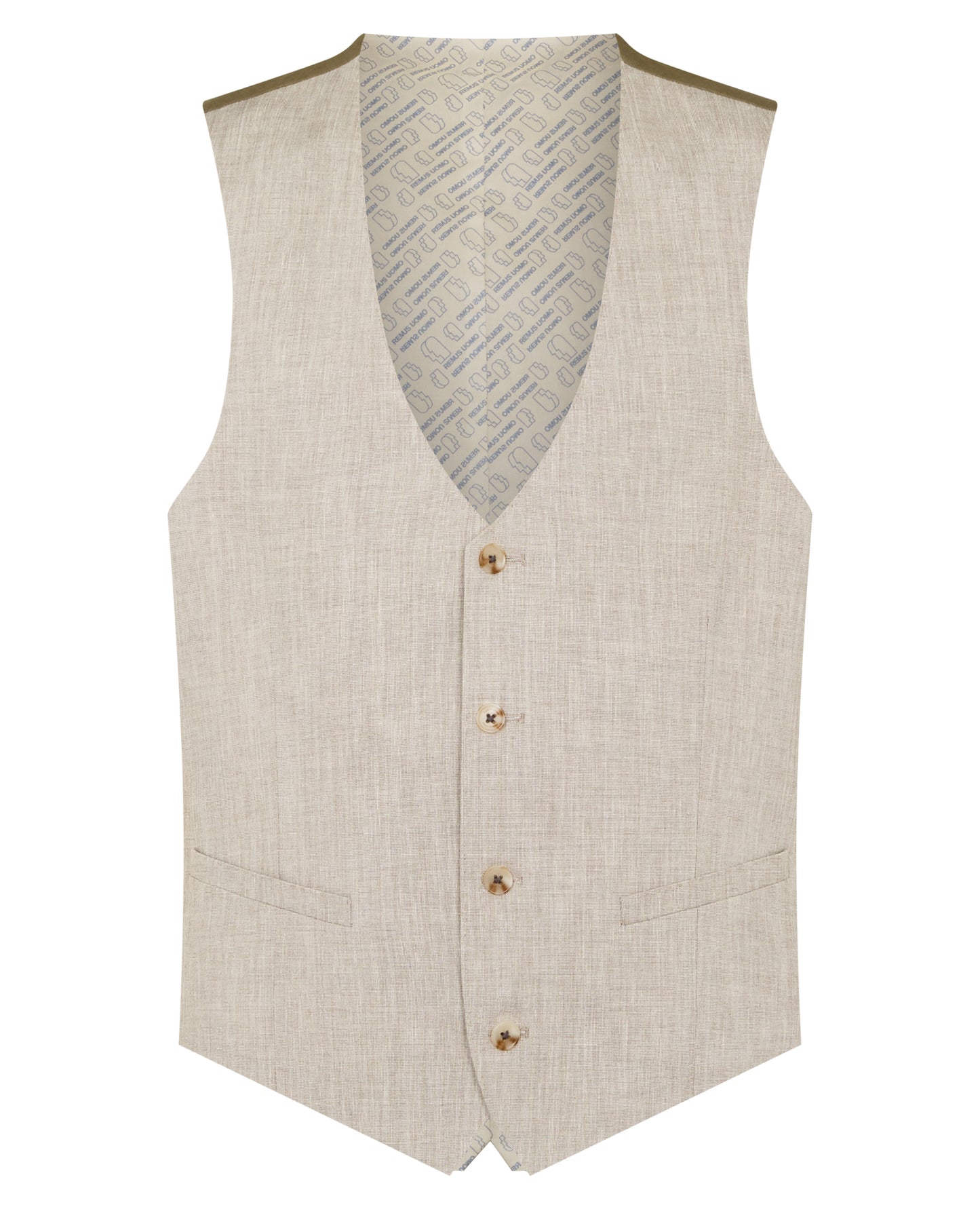 Man wearing a stone suit