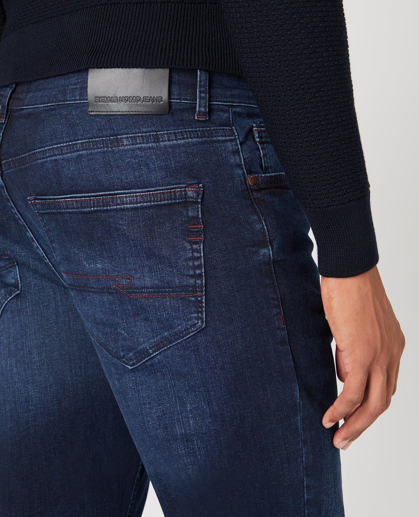 Straight Leg Cotton Stretch Jeans