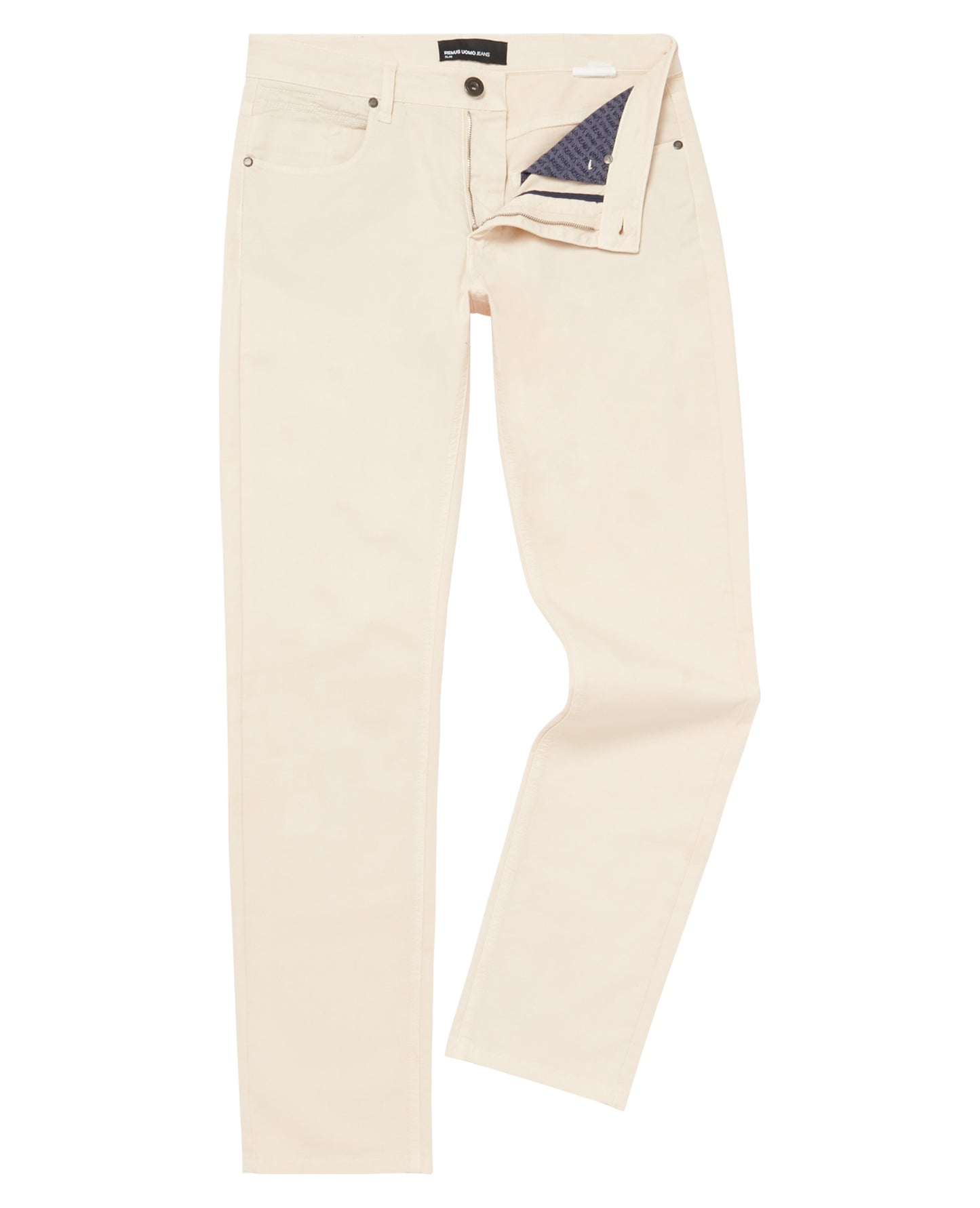Man wearing a cream jean