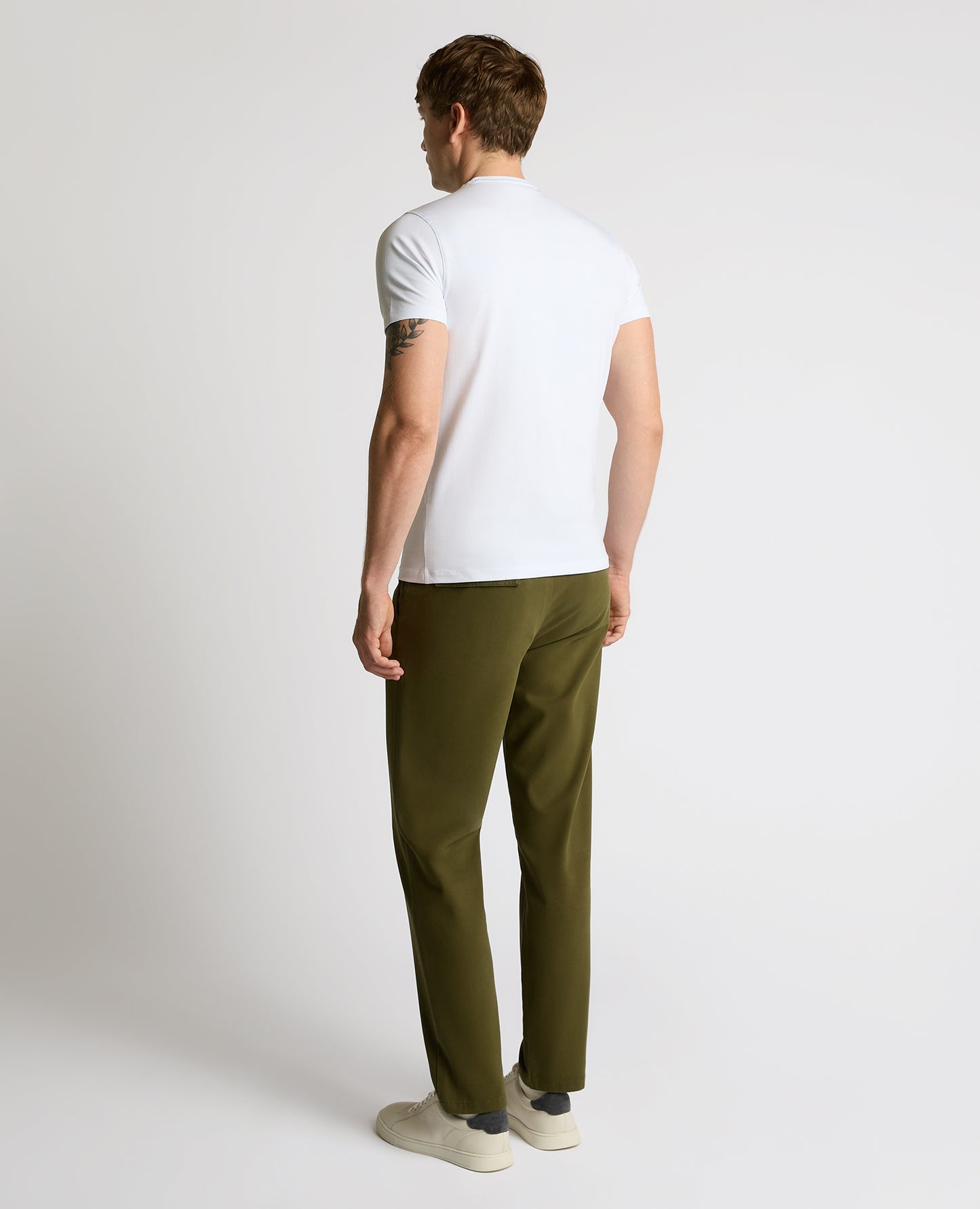 Straight Leg Cotton-Stretch Riley Chinos