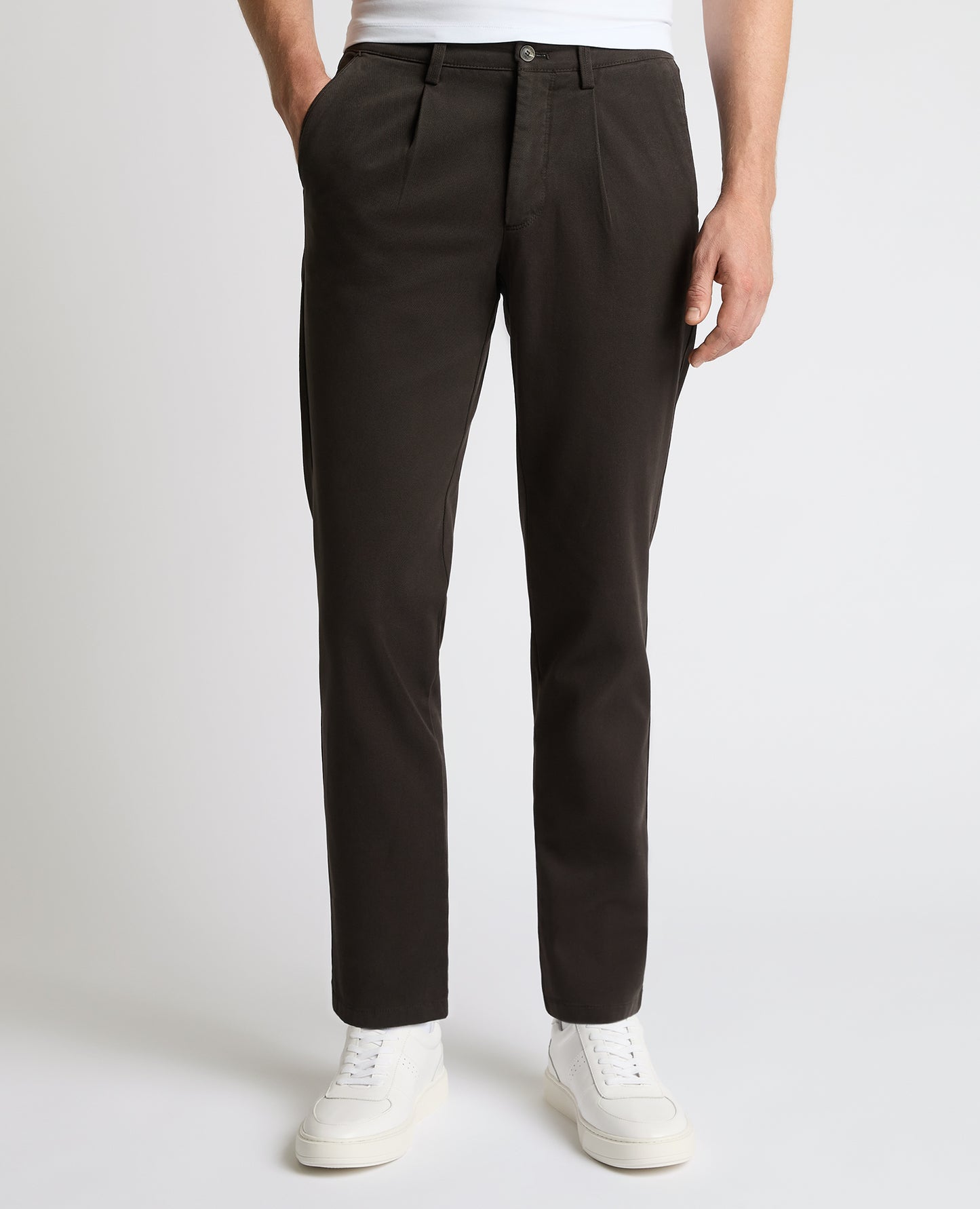 Straight Leg Cotton-Stretch Riley Chinos