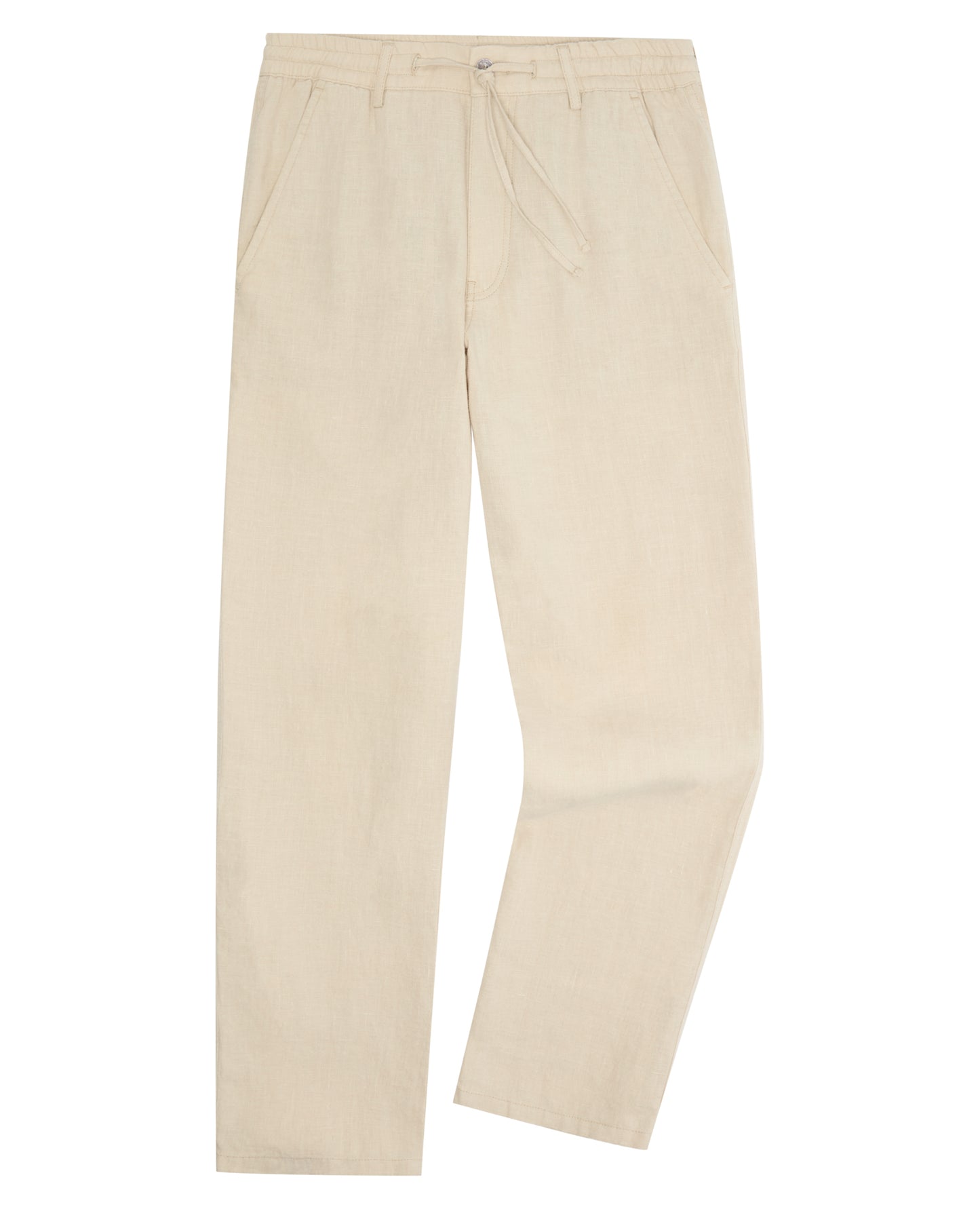 Straight Leg Linen Trousers