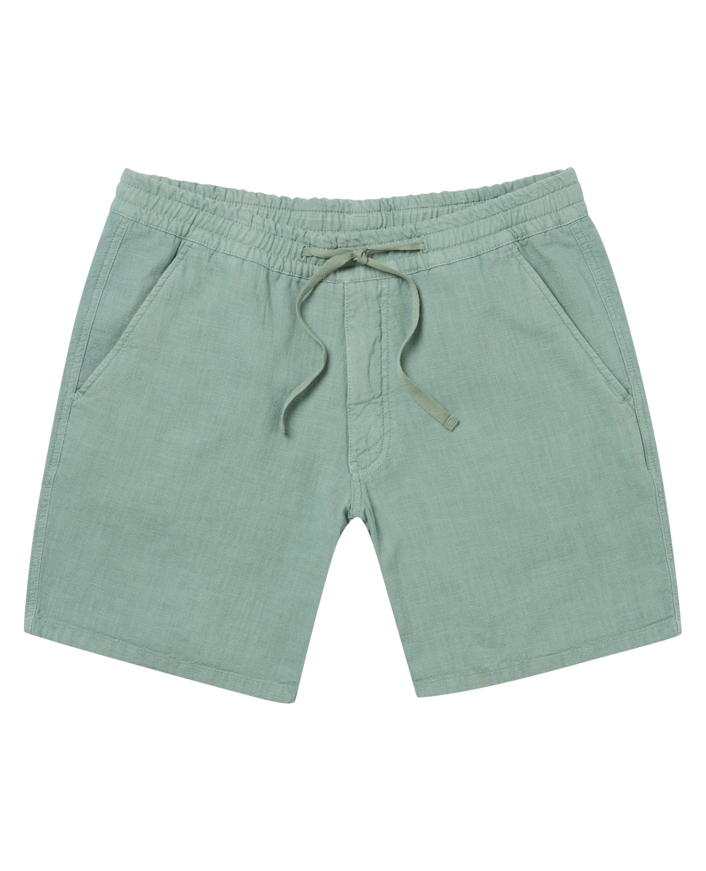 Slim Fit Cotton-Linen Shorts