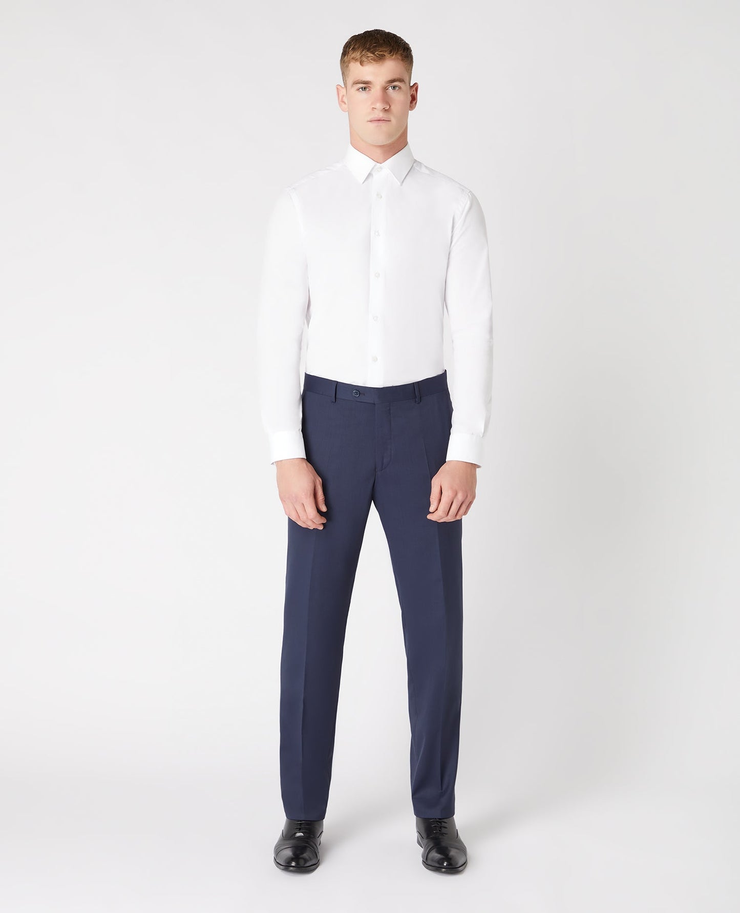 Tapered Fit Wool-Blend Stretch Mix and Match Suit Trousers