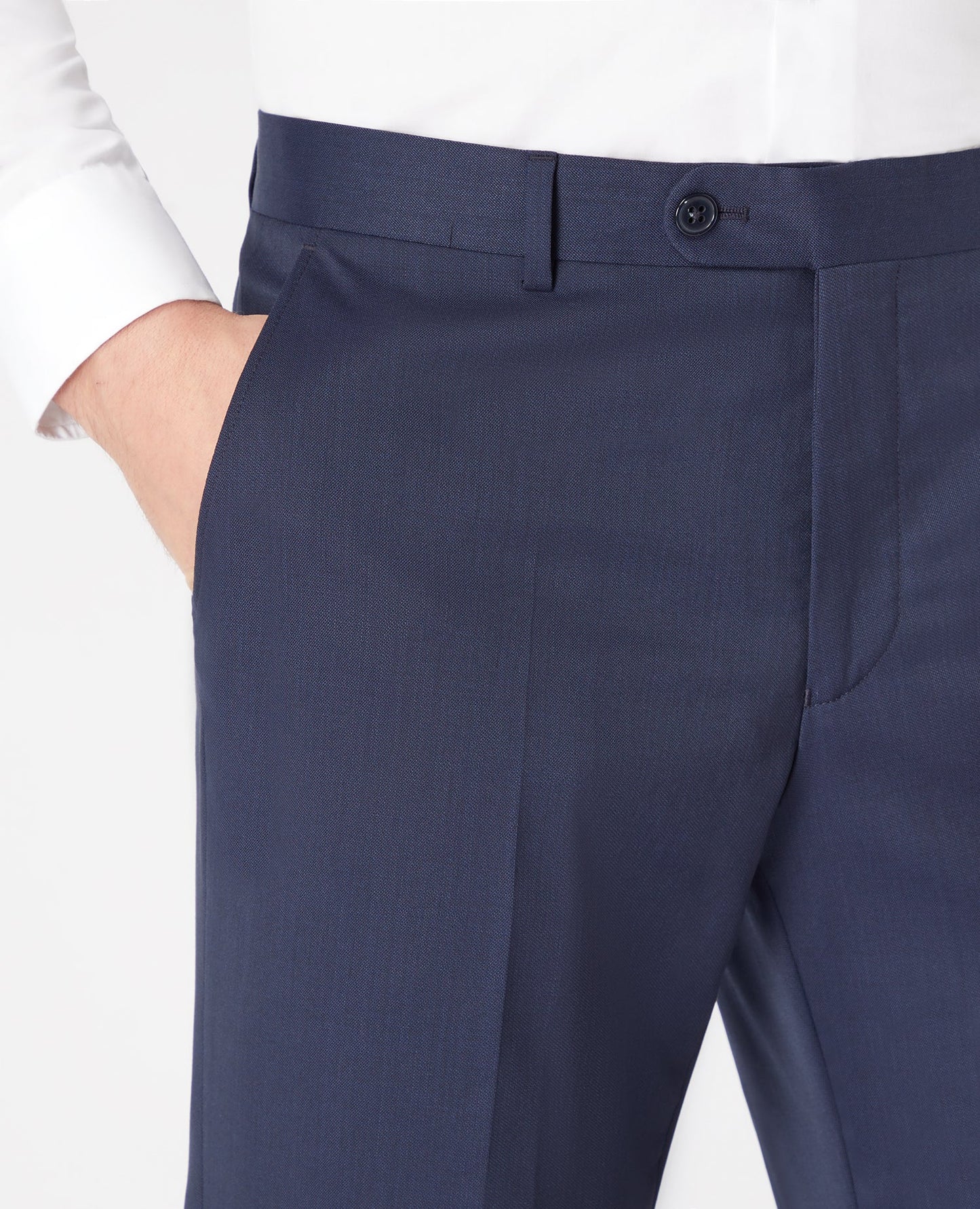 Tapered Fit Wool-Blend Stretch Mix and Match Suit Trousers