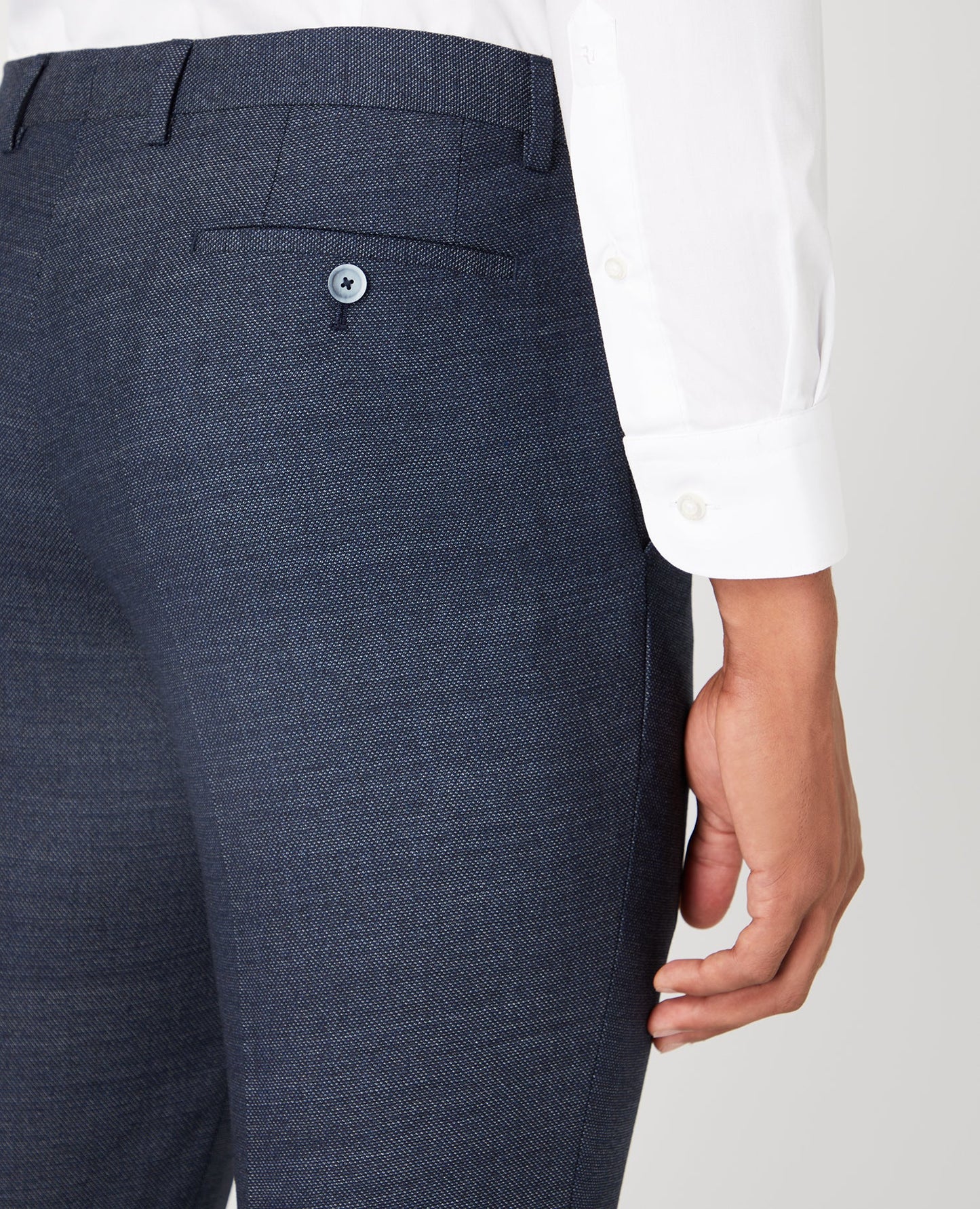 Man wearing a blue Mix and Match Suit Trouser