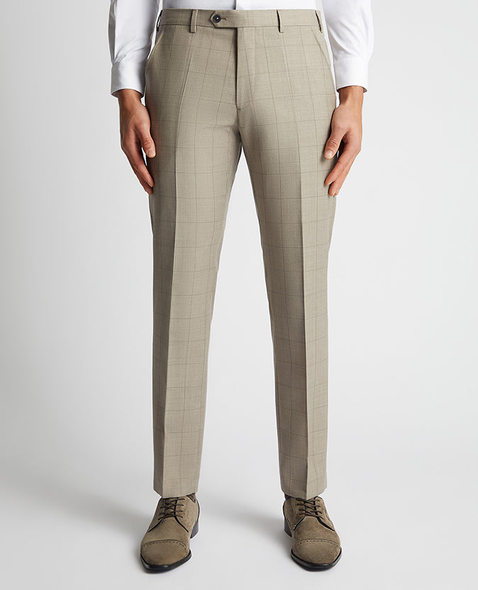 Slim leg wool rich mix and match suit trouser