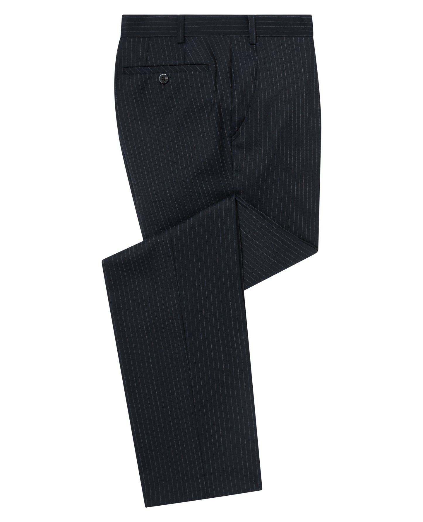 Man wearing a navy Tapered Fit Wool Rich Mix and Match Suit Trouser